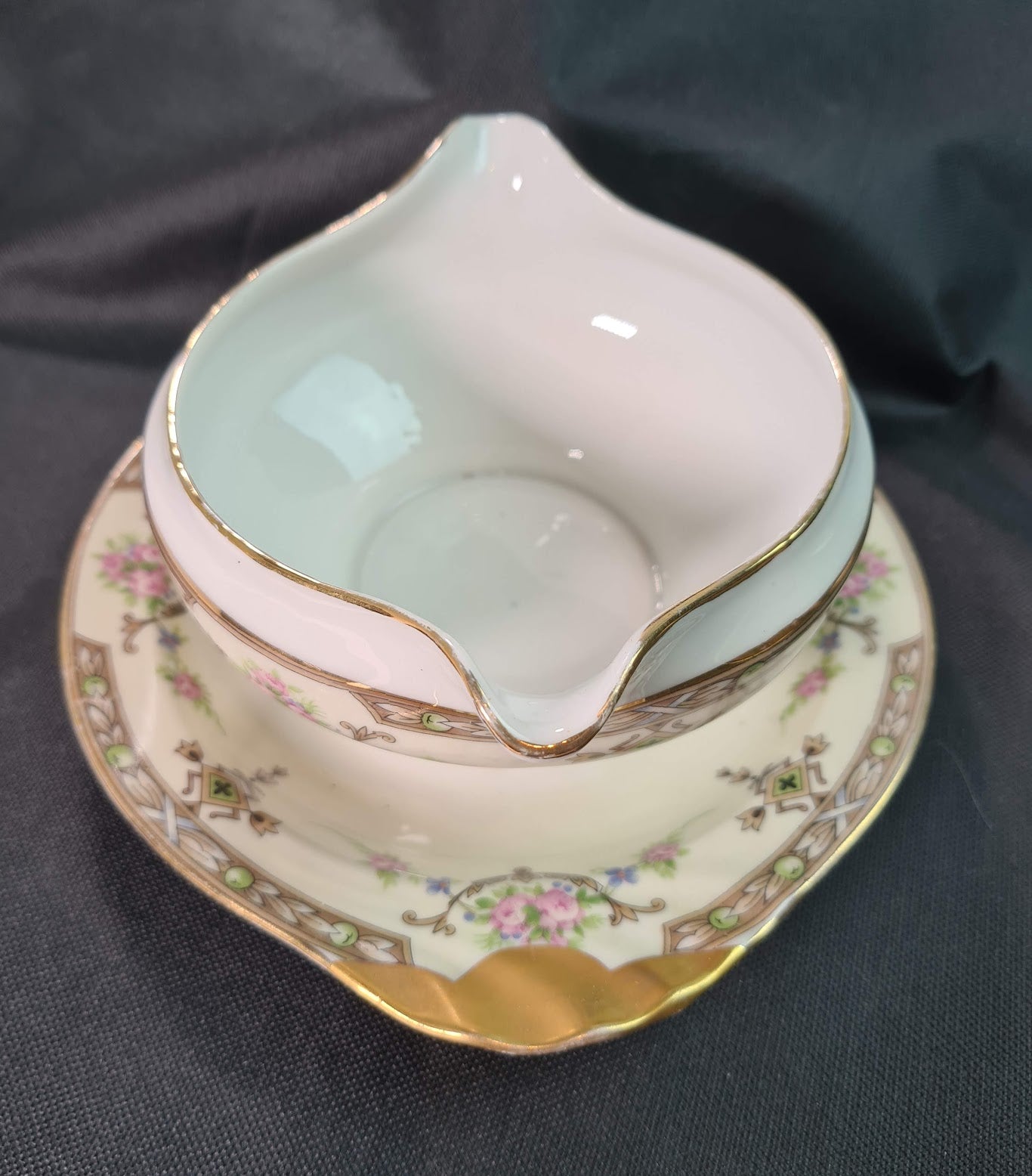 Lafayette Gravy Boat with Underplate, UC Limoges