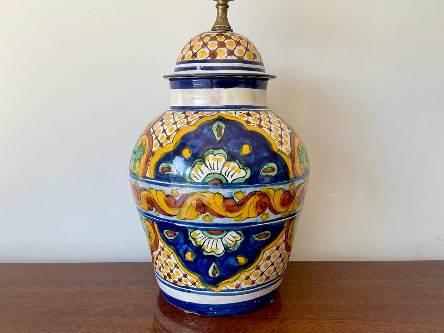 Stunning Tibor Mediano Lidded Jar Lamp