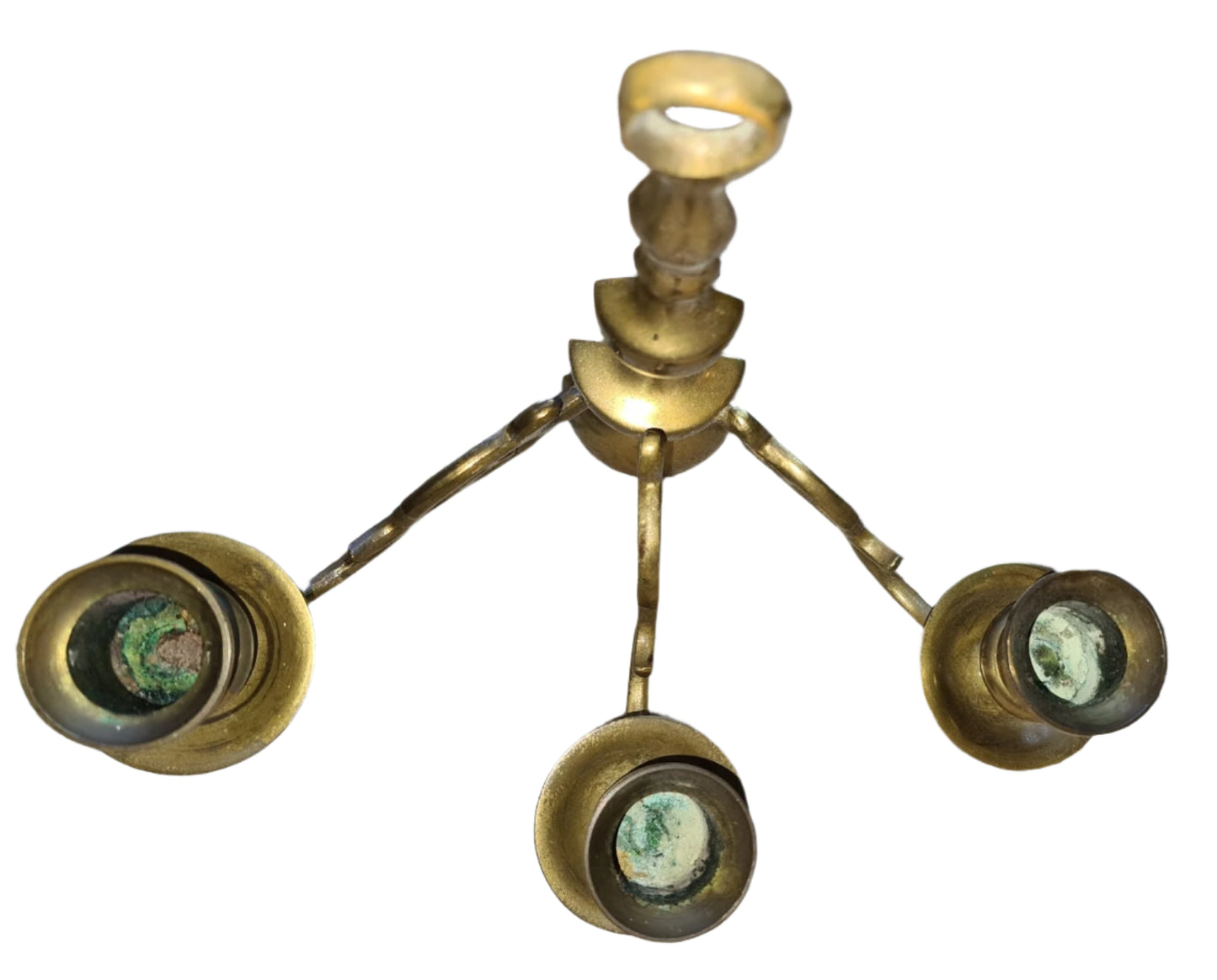 Pair of Vintage Brass Wall Sconces - Candle Holder
