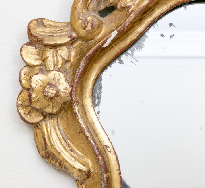Ornate Rococo Style Gilt Finished Mirror