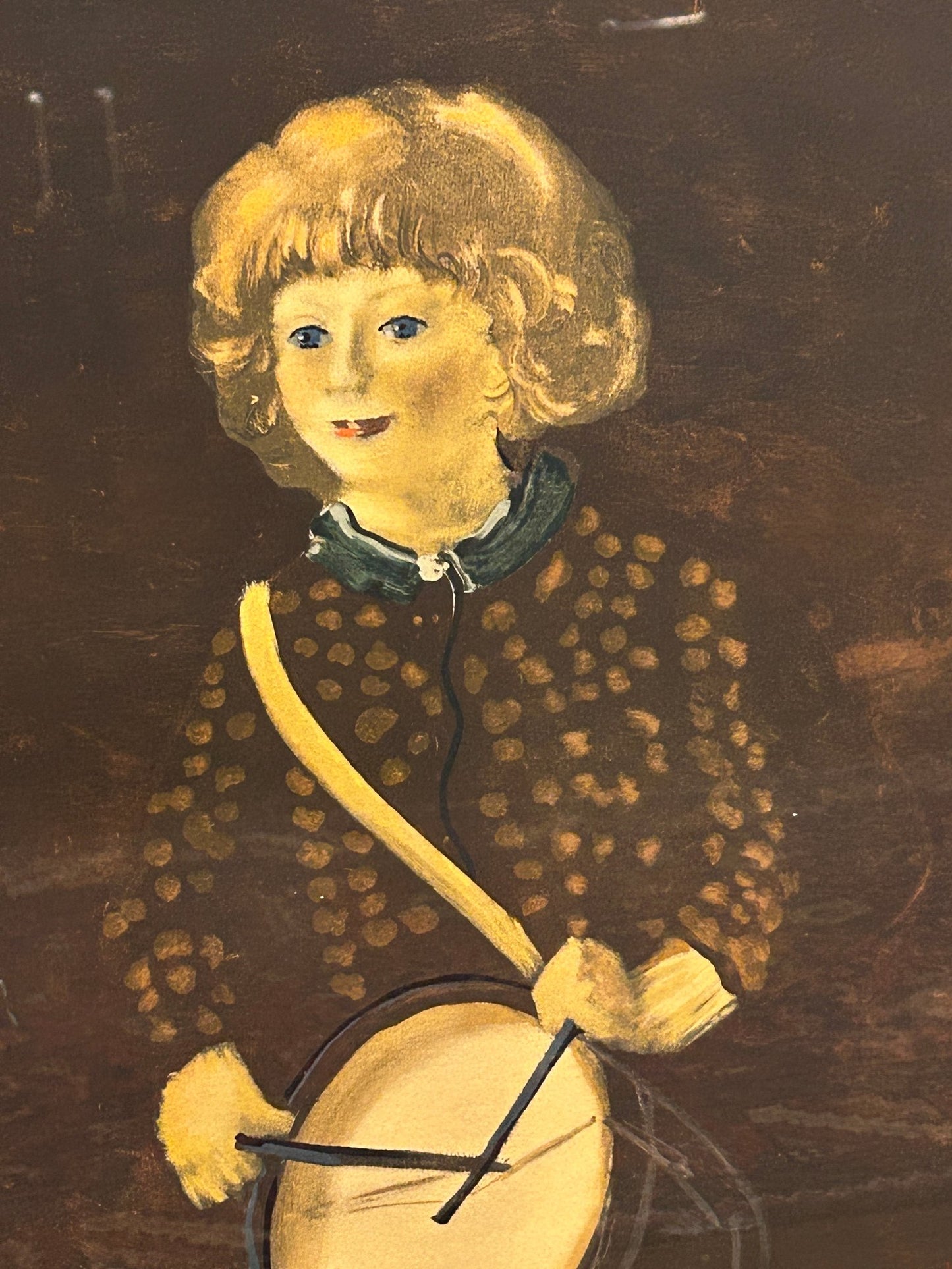 Andre Derain Hand Numbered Lithograph - "Little Girl With Drum"