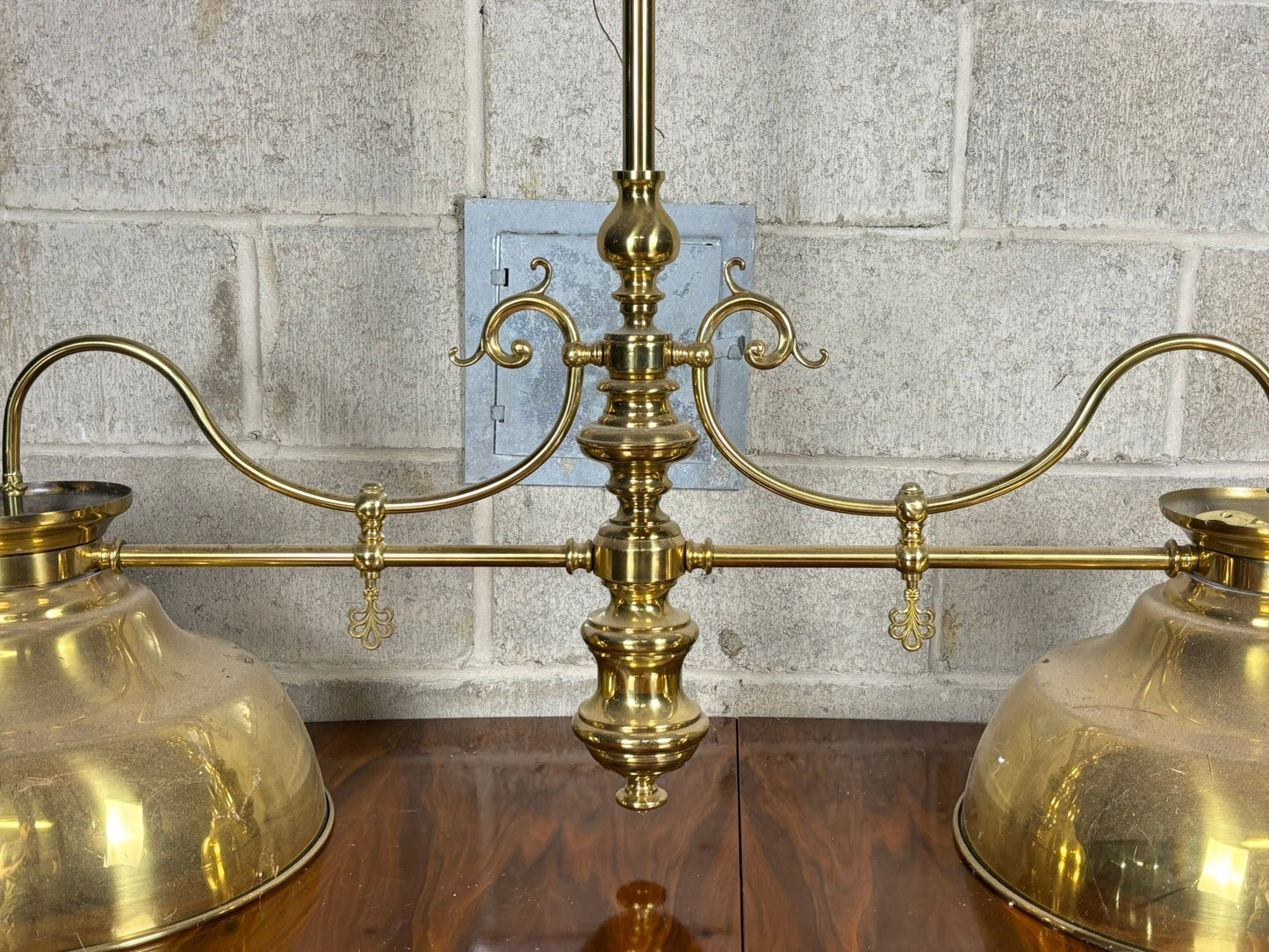 Elegant Brass Pendant Lamp (2 lights)