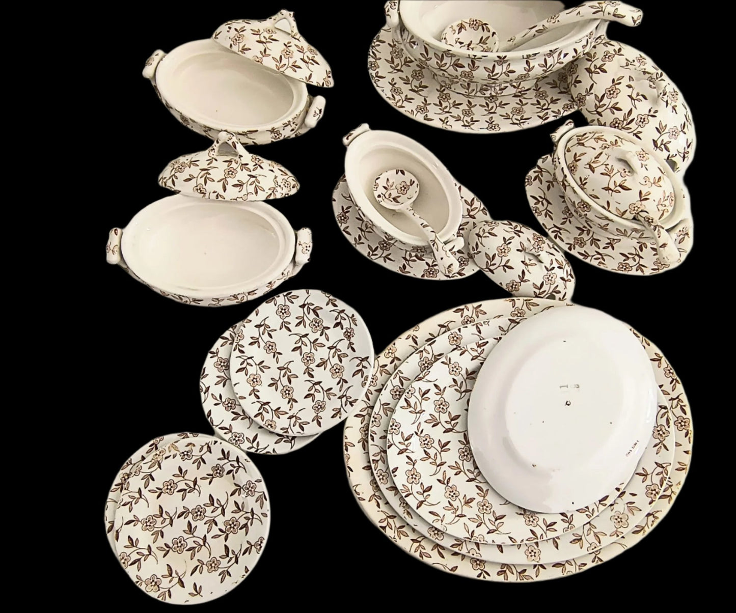 Vintage-Antique English Serving Ware Set-26 pcs