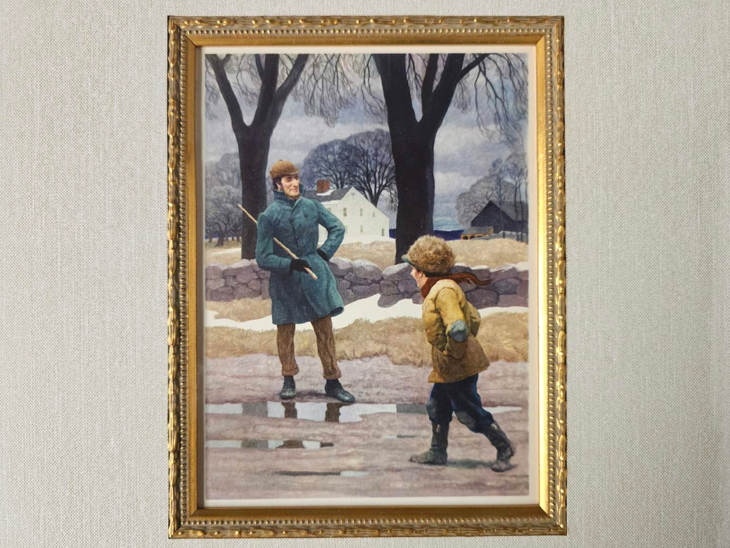Original 1936 First Edition Andrew Wyeth (1917-2009) Gallery Framed Lithograph