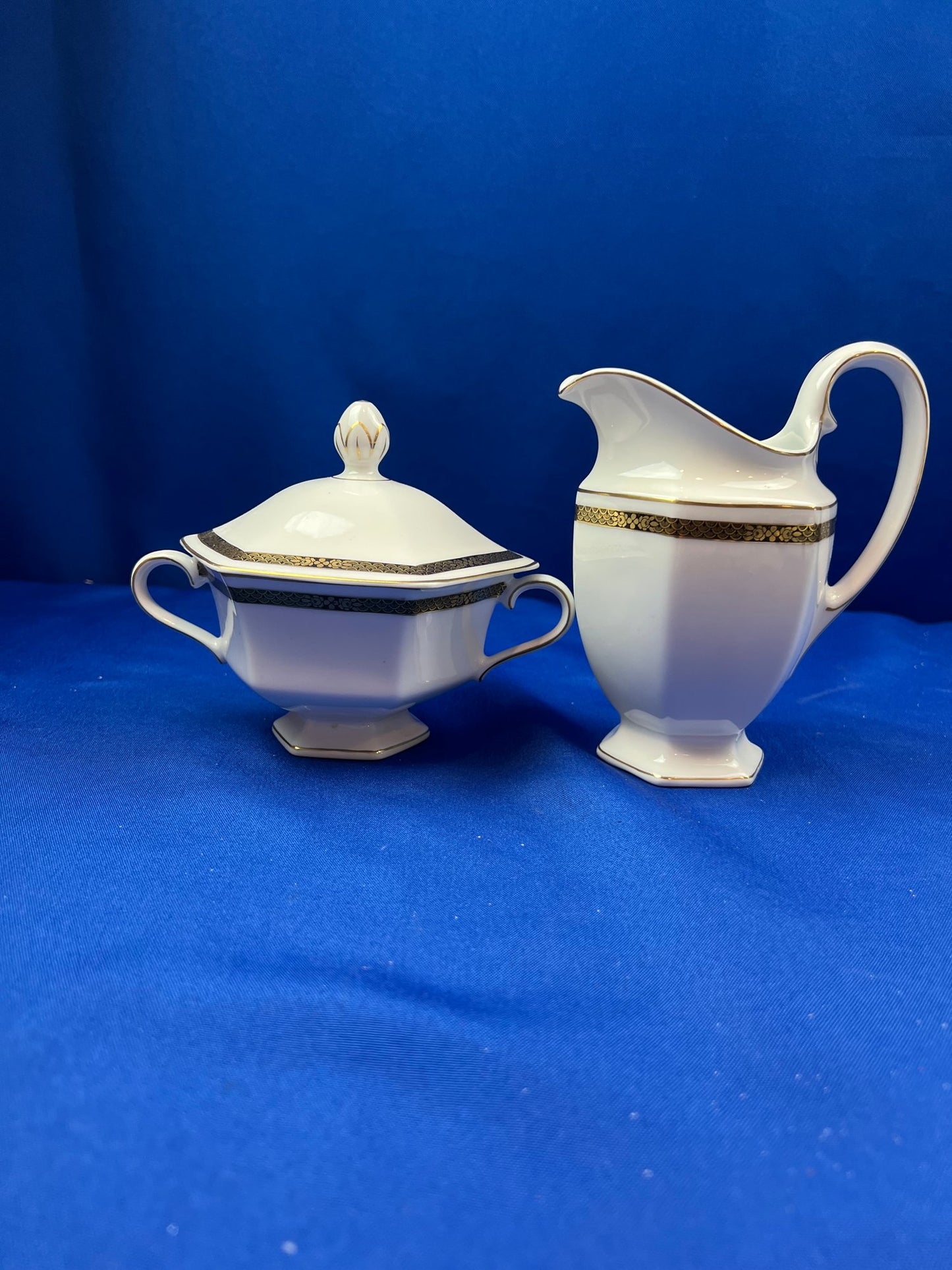 Bavarian Porcelain Sugar & Creamer