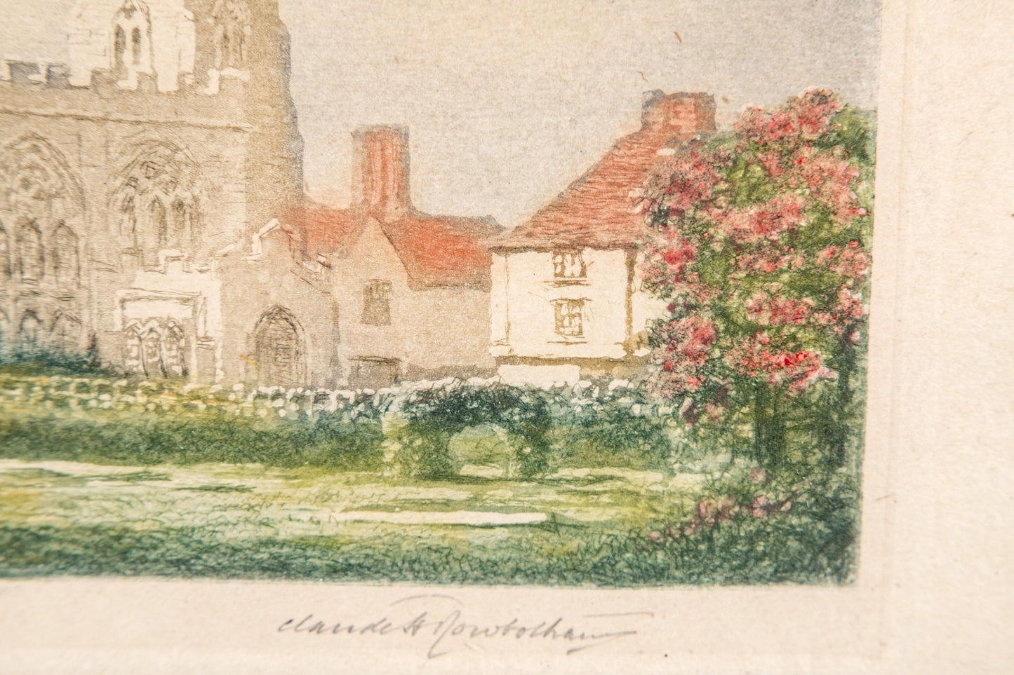 CLAUDE H ROWBOTHAM (BRITISH, 1880-1920) LIMITED EDITION AQUATINT