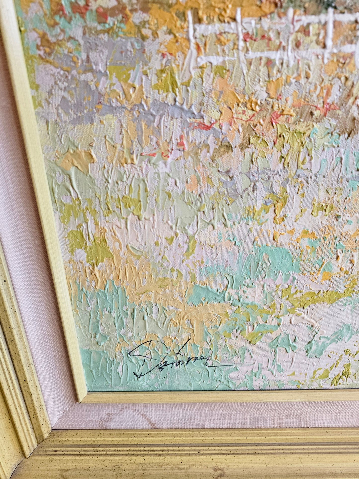 Beautiful Vintage Landscape Painting, Oil on Canvas, Signed