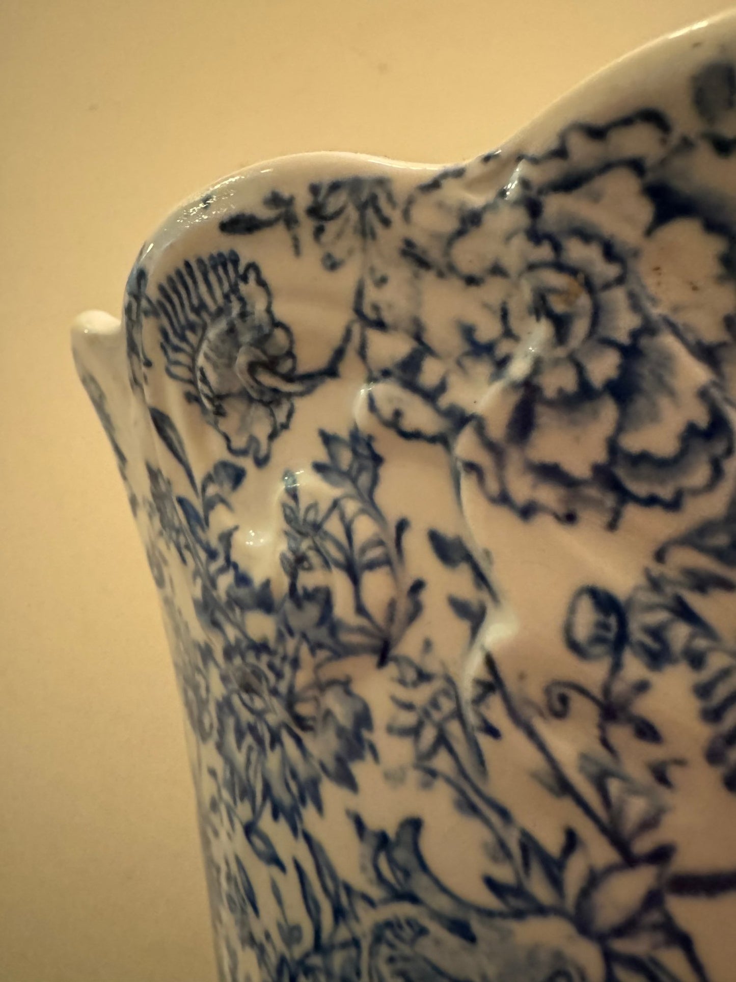 Antique Blue & White Umbrella Stand