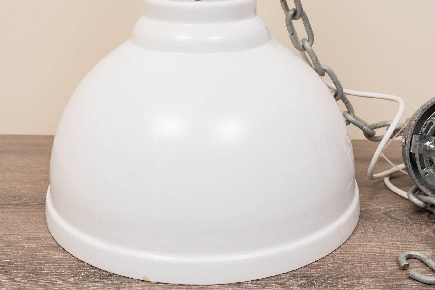 White Dome Light Fixture