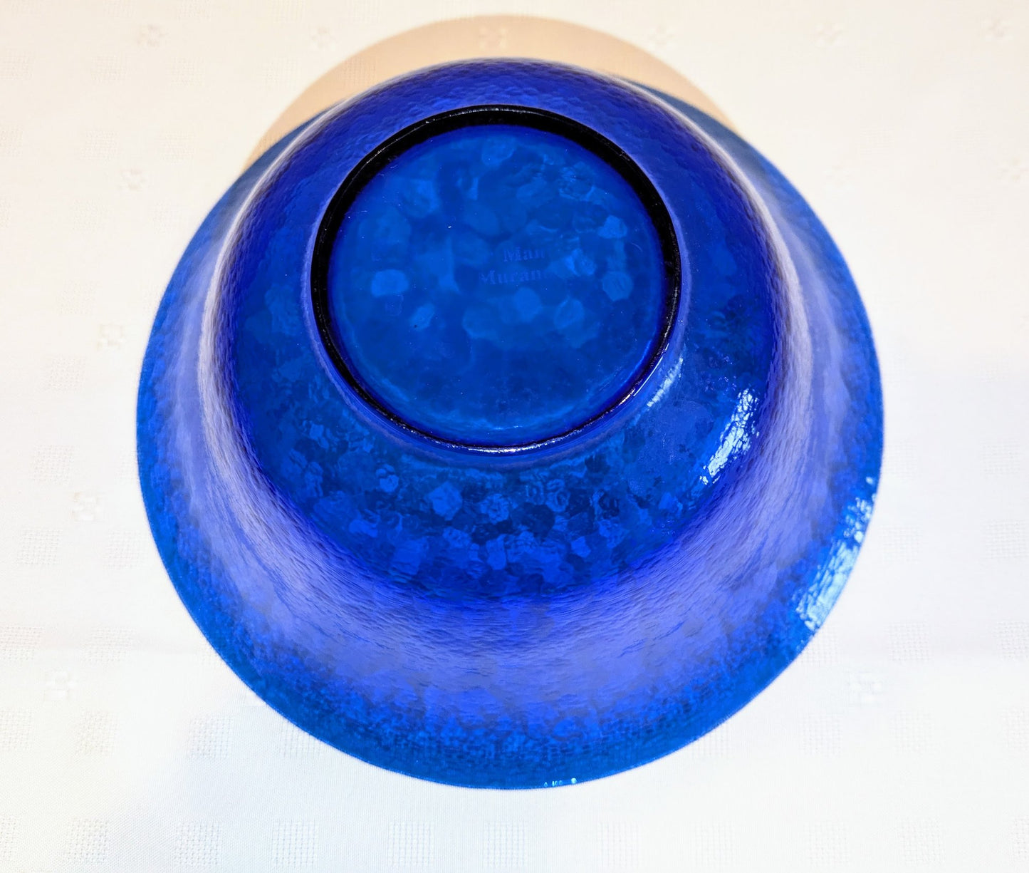 Beautiful Vintage Murano Cobalt Blue Hand Blown Bowl