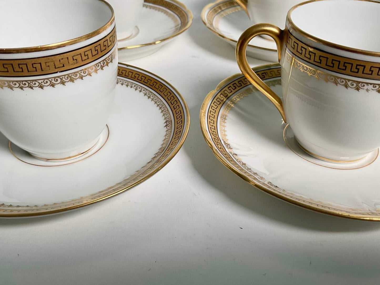 Wonderful Limoges W.G. & Co. France Demi Tasse Cups and Saucers (13 pcs.)