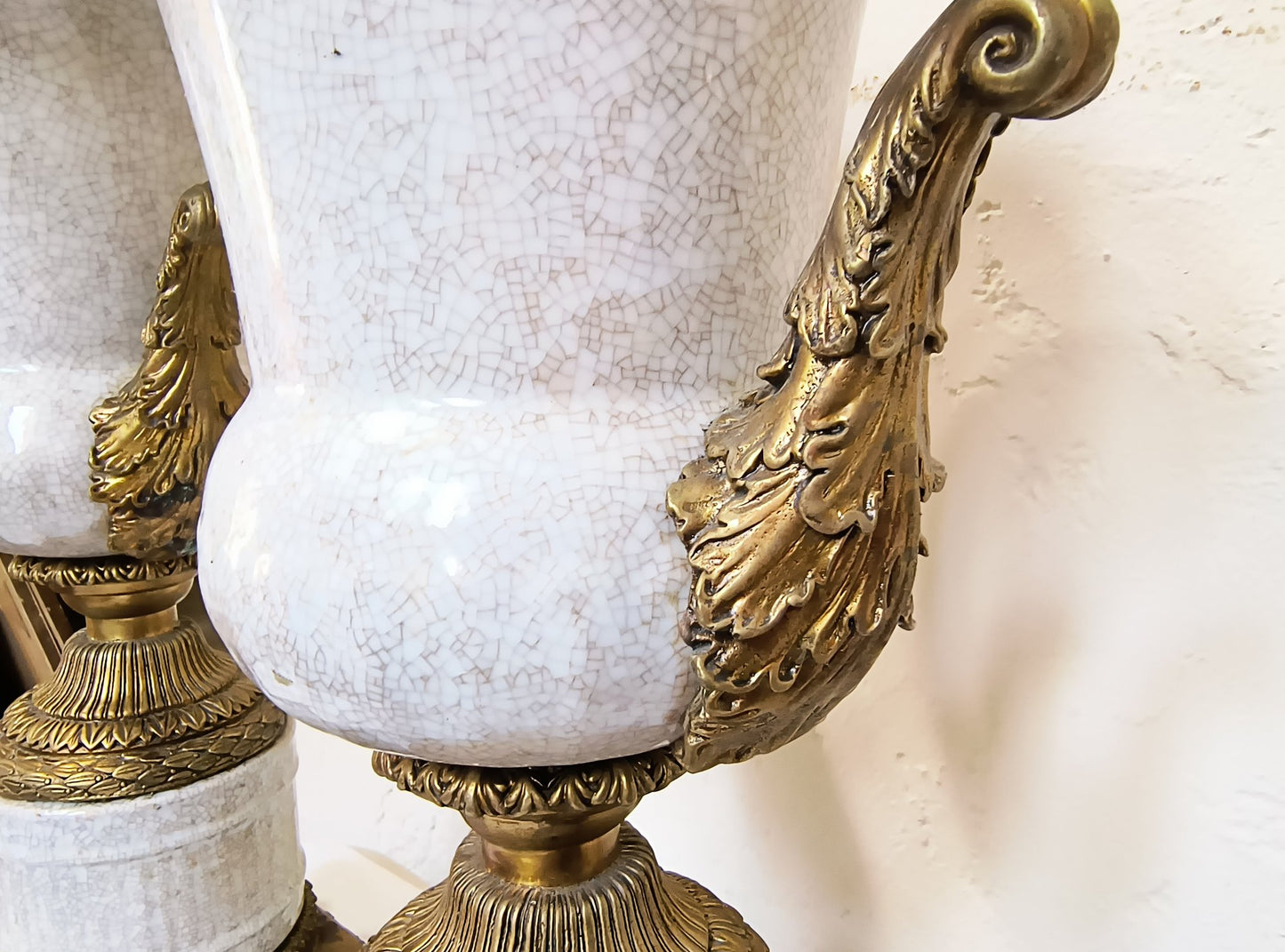 Pair Of Extraordinary Vintage Vases / Urns