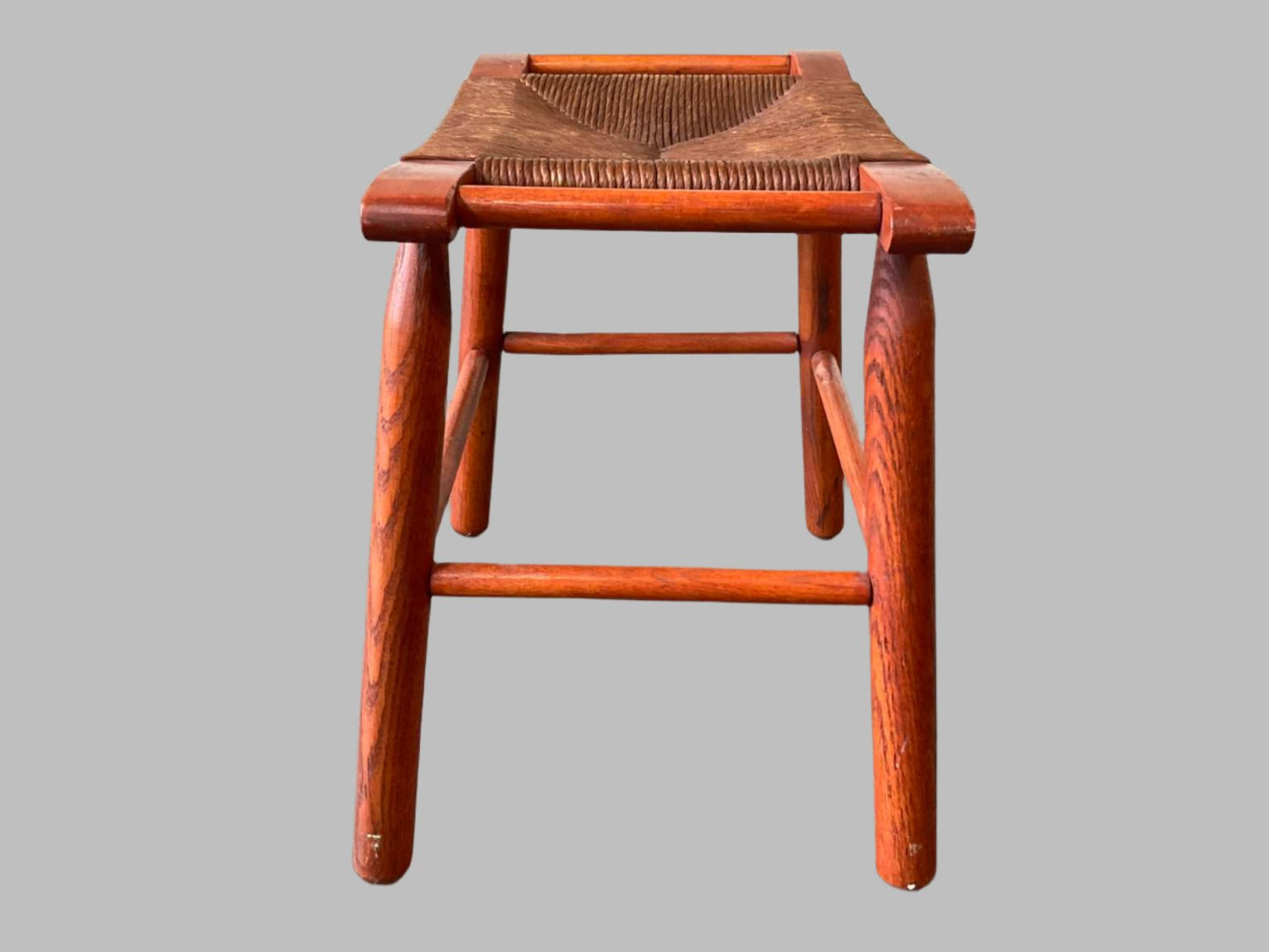 Hand Made Vintage Danish Rush Stool