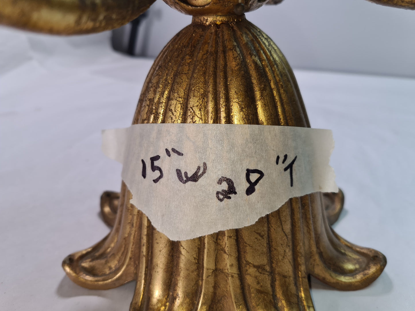 Unique French Gilded Bronze 5 Light Antique Chandelier