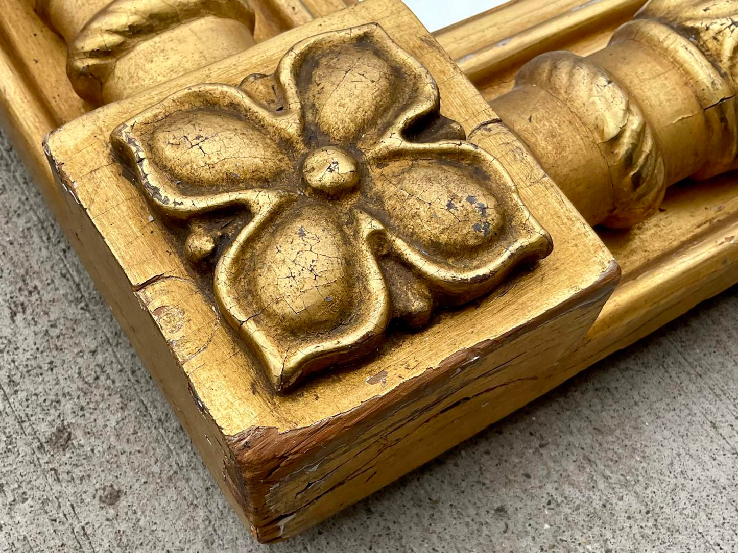 Empire Gilt Overmantle Mirror