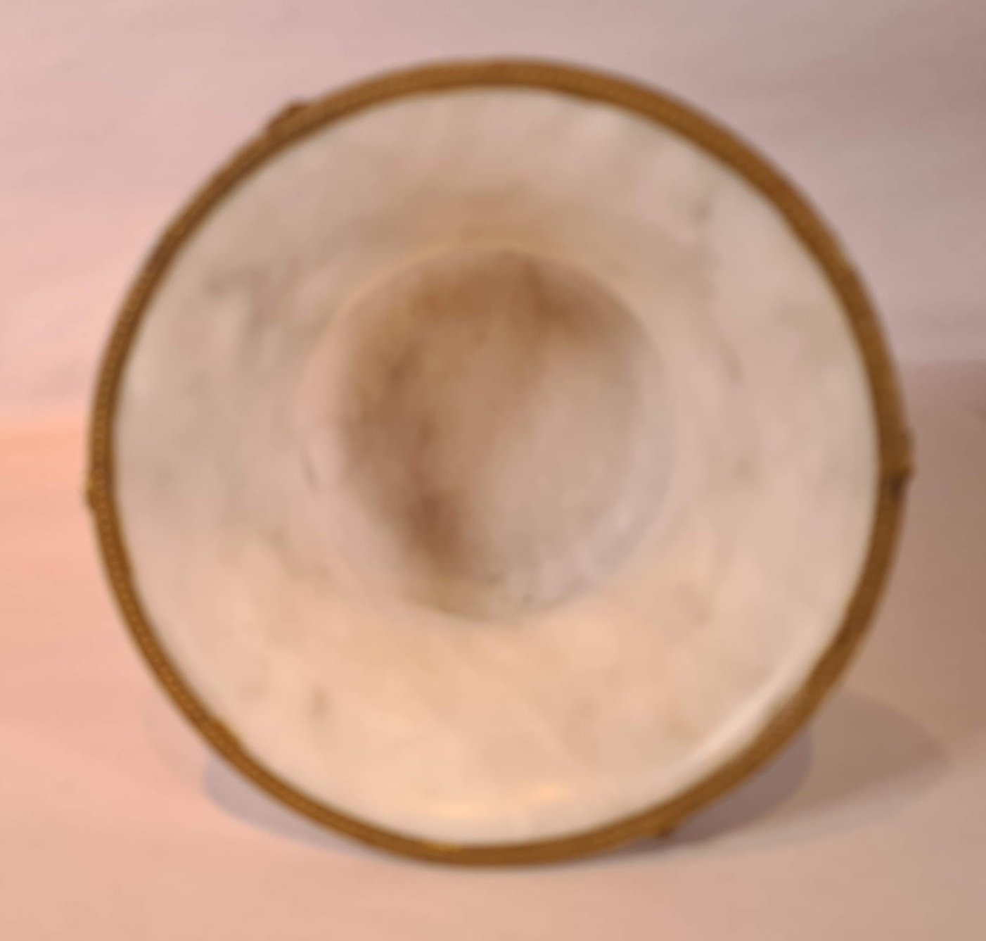 Ornated Marble Urn/Vase with brass stand