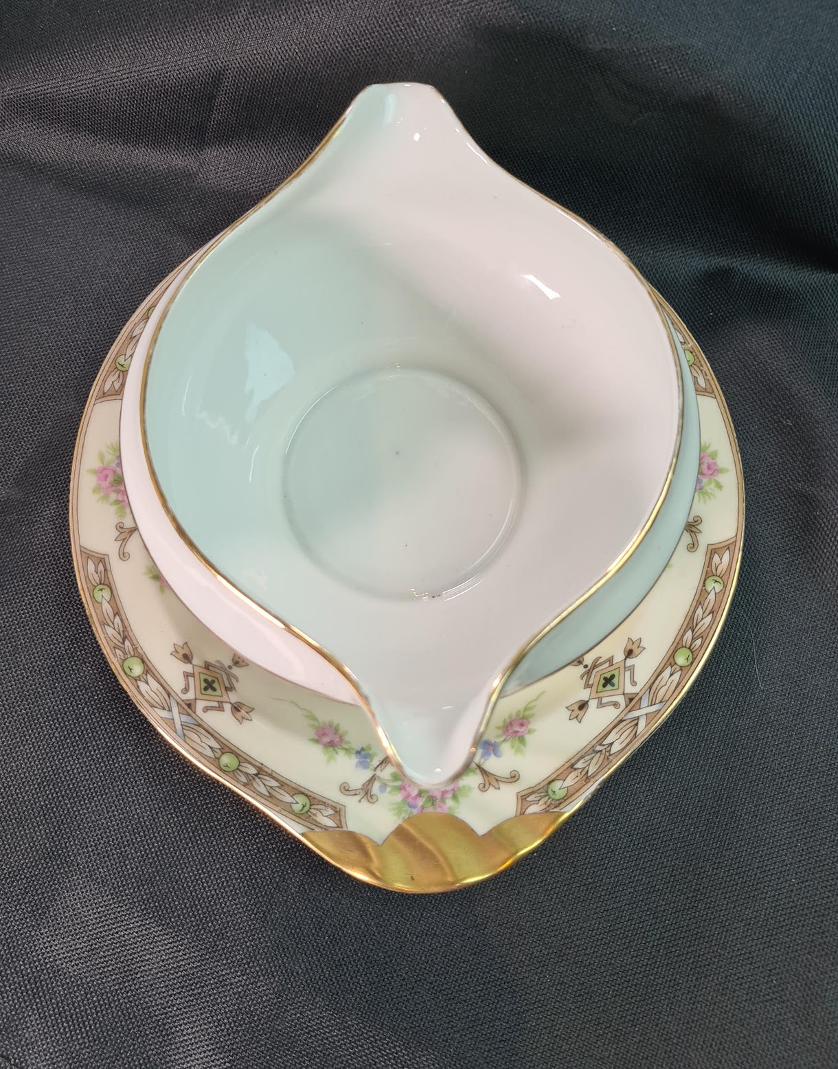 Lafayette Gravy Boat with Underplate, UC Limoges