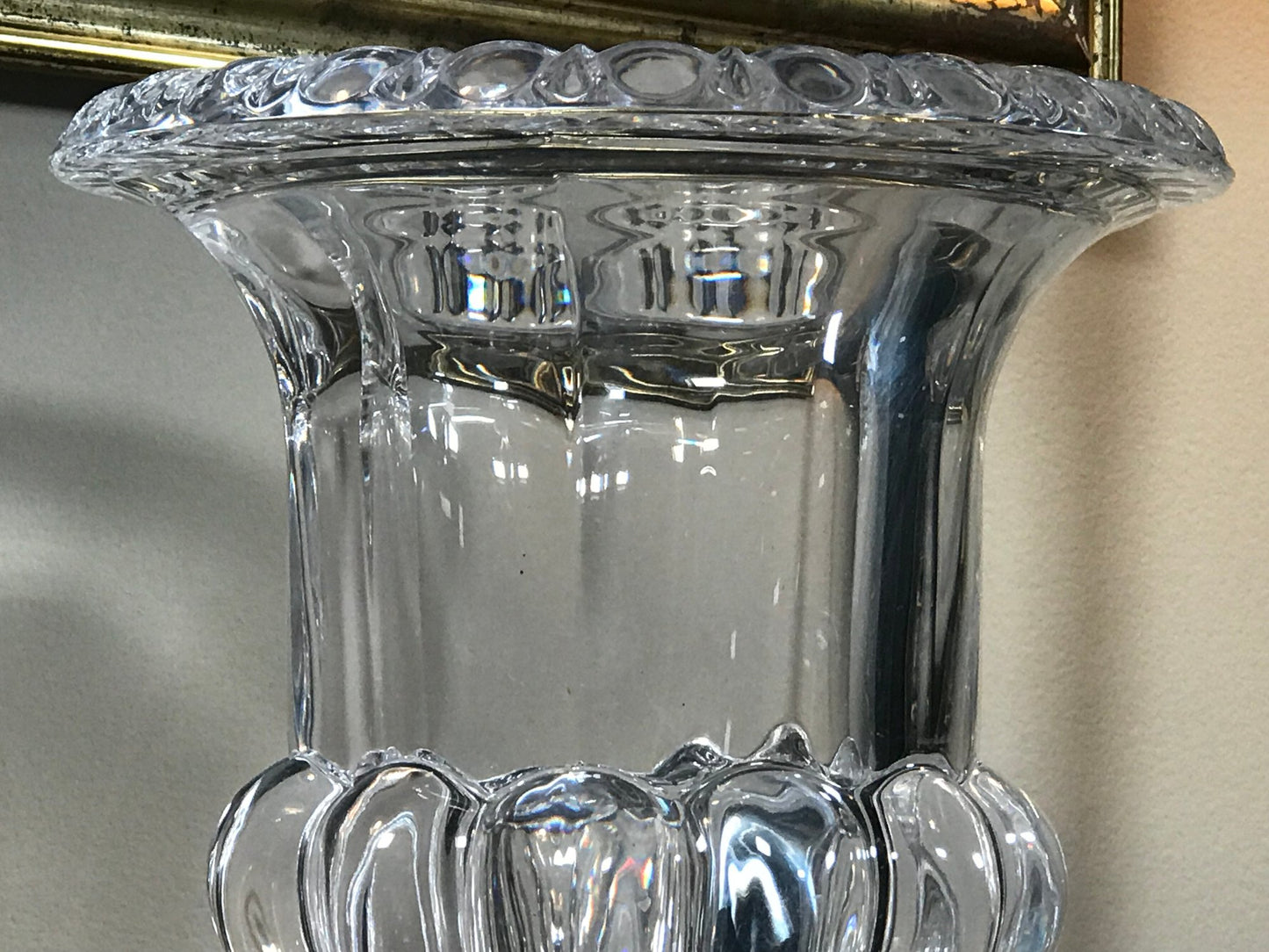 Incredible Antique French Crystal Urn