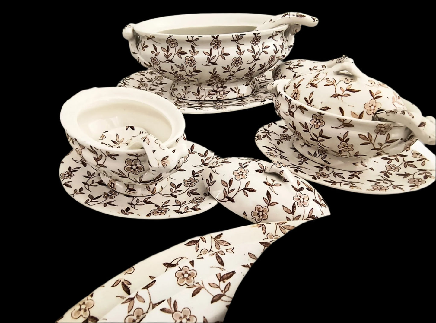 Vintage-Antique English Serving Ware Set-26 pcs