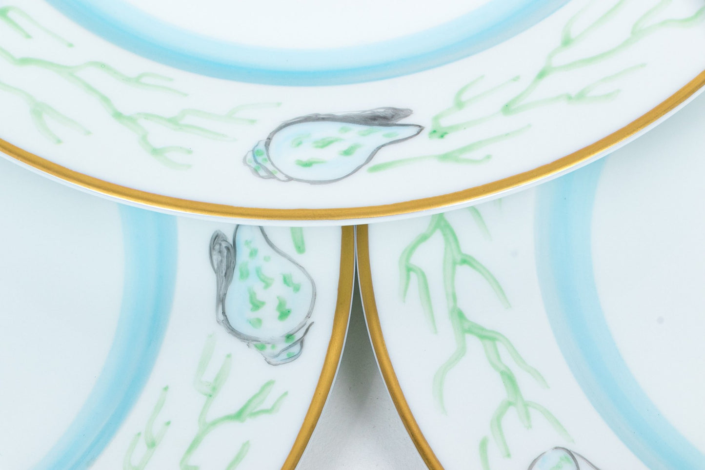 Hand Painted Limoges Salad Plates By Marie Daage, Set of 10
