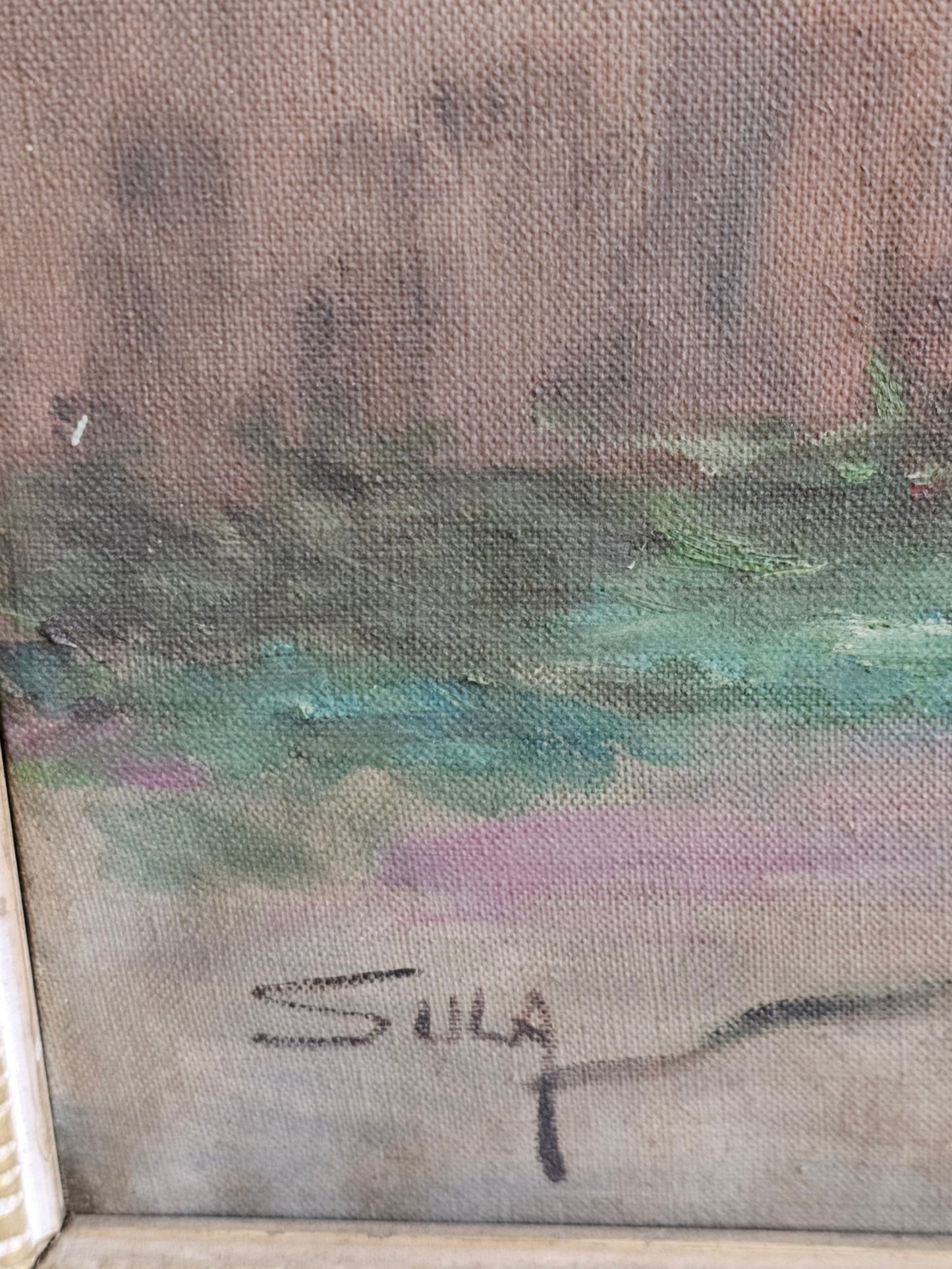 Oil on Canvas, Mid-Century Painting, Signed