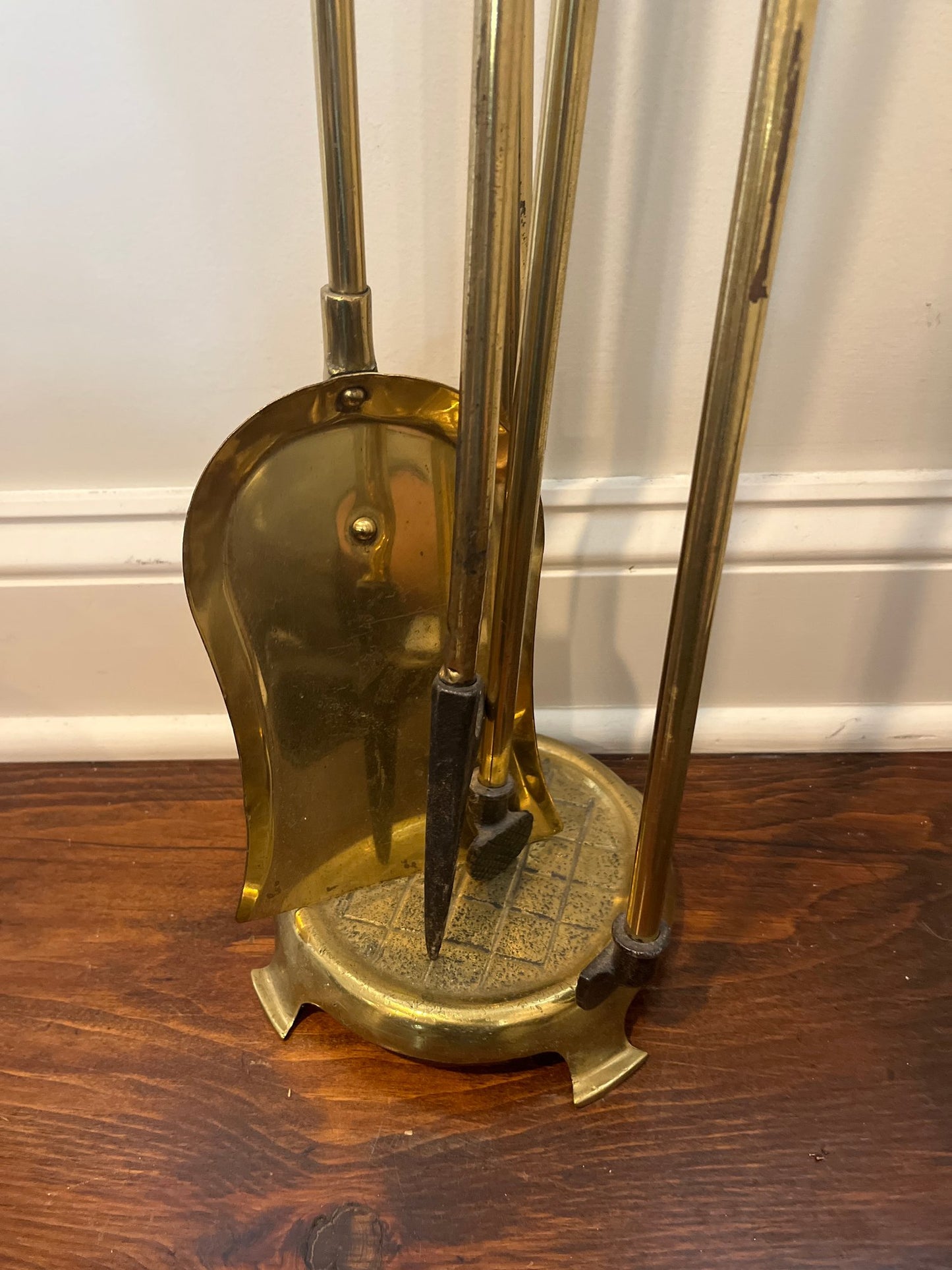 Brass Fireplace Set