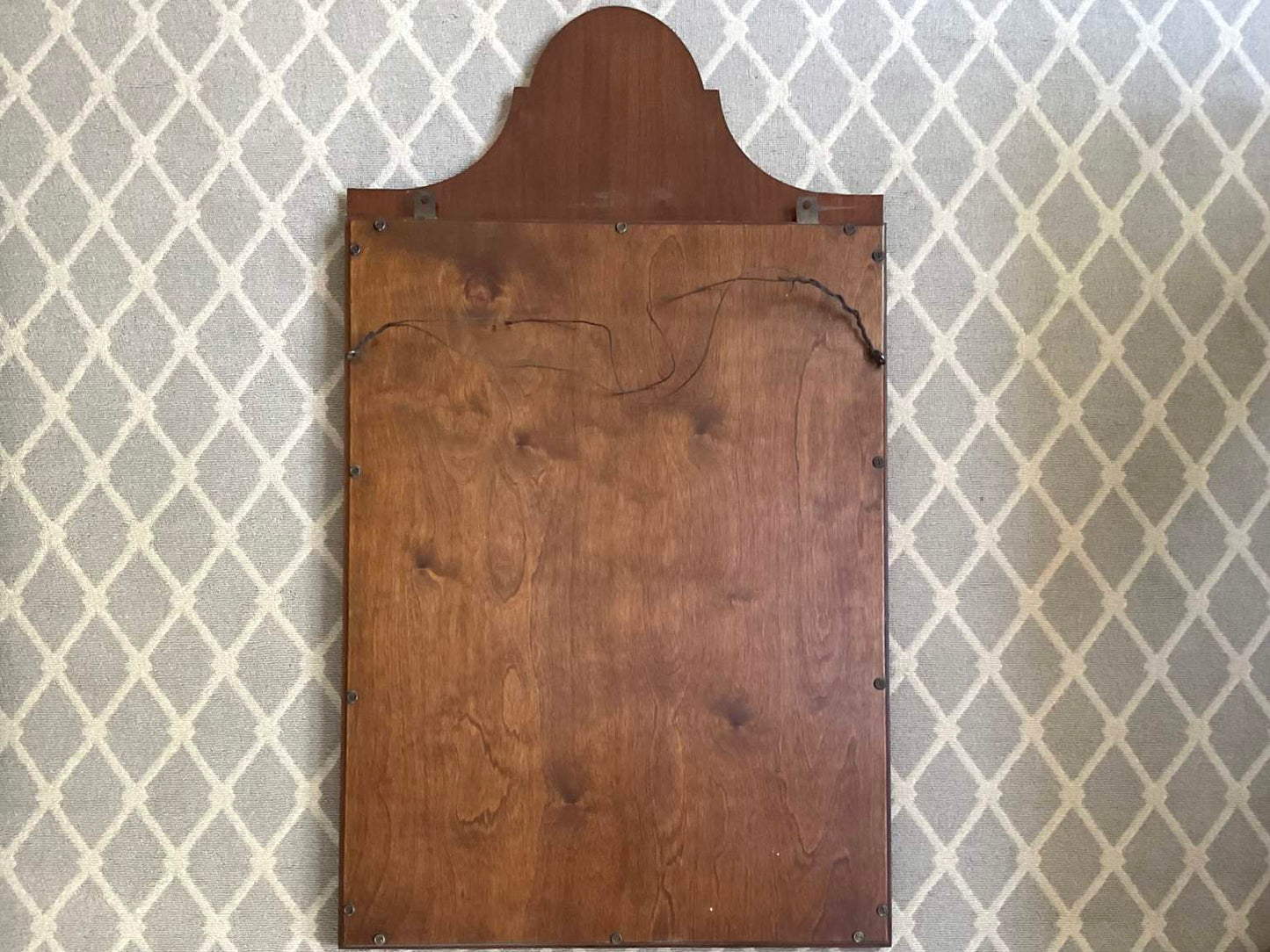 Shaped Mirror with Hand Painting