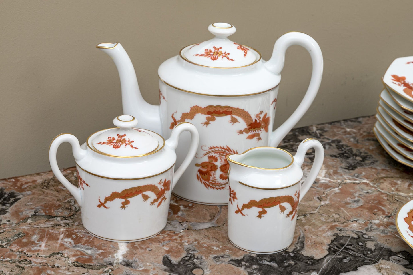 Raynaud French Limoges Porcelain Coffee Service