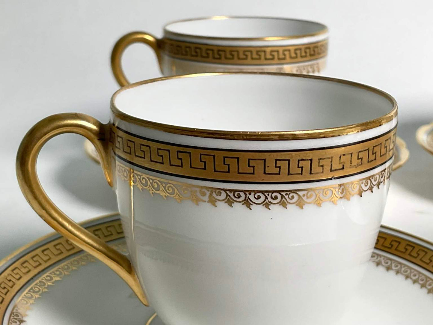 Wonderful Limoges W.G. & Co. France Demi Tasse Cups and Saucers (13 pcs.)