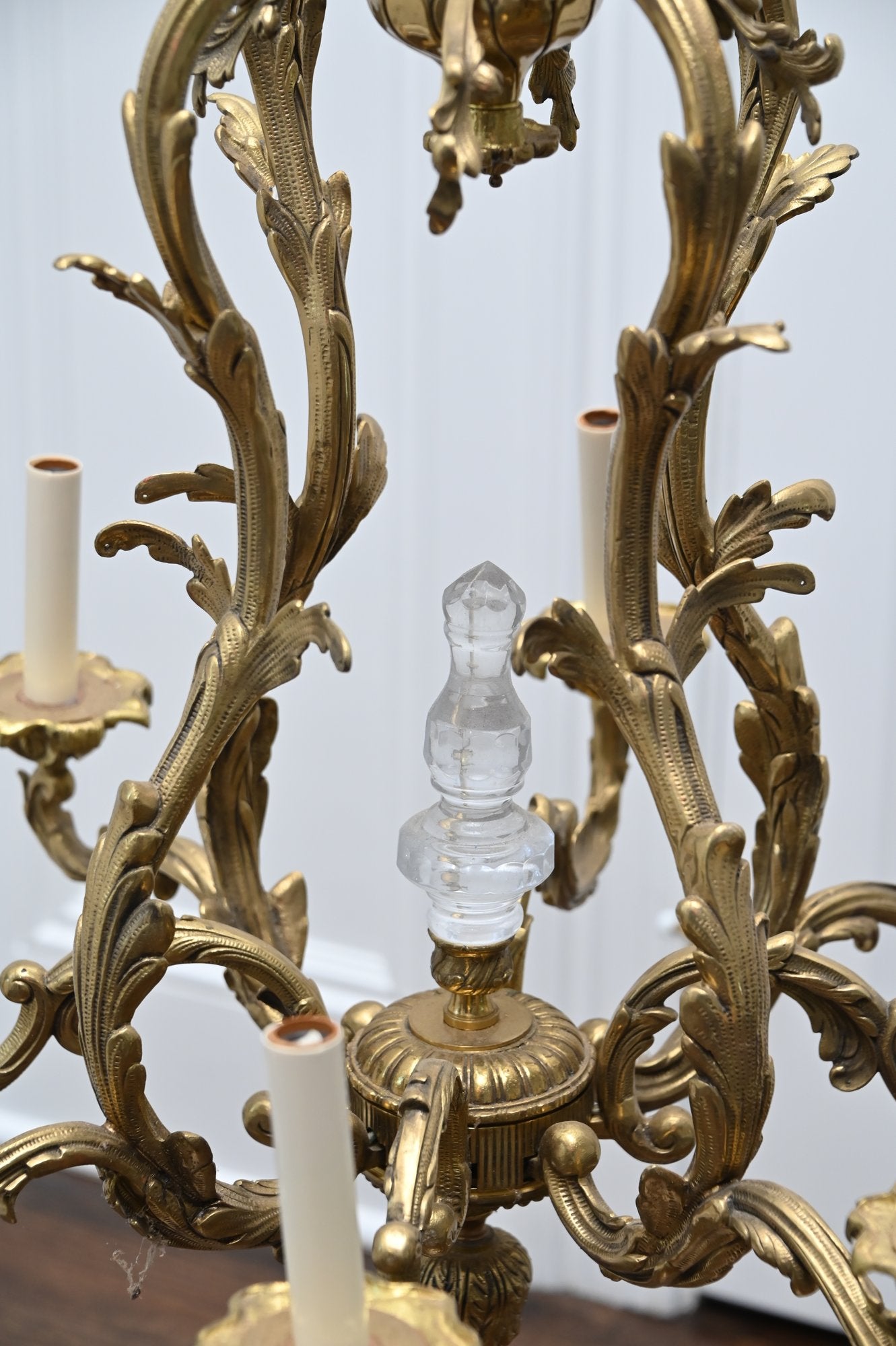 French Rococo Revival Gilt Bronze Eight-light Chandelier