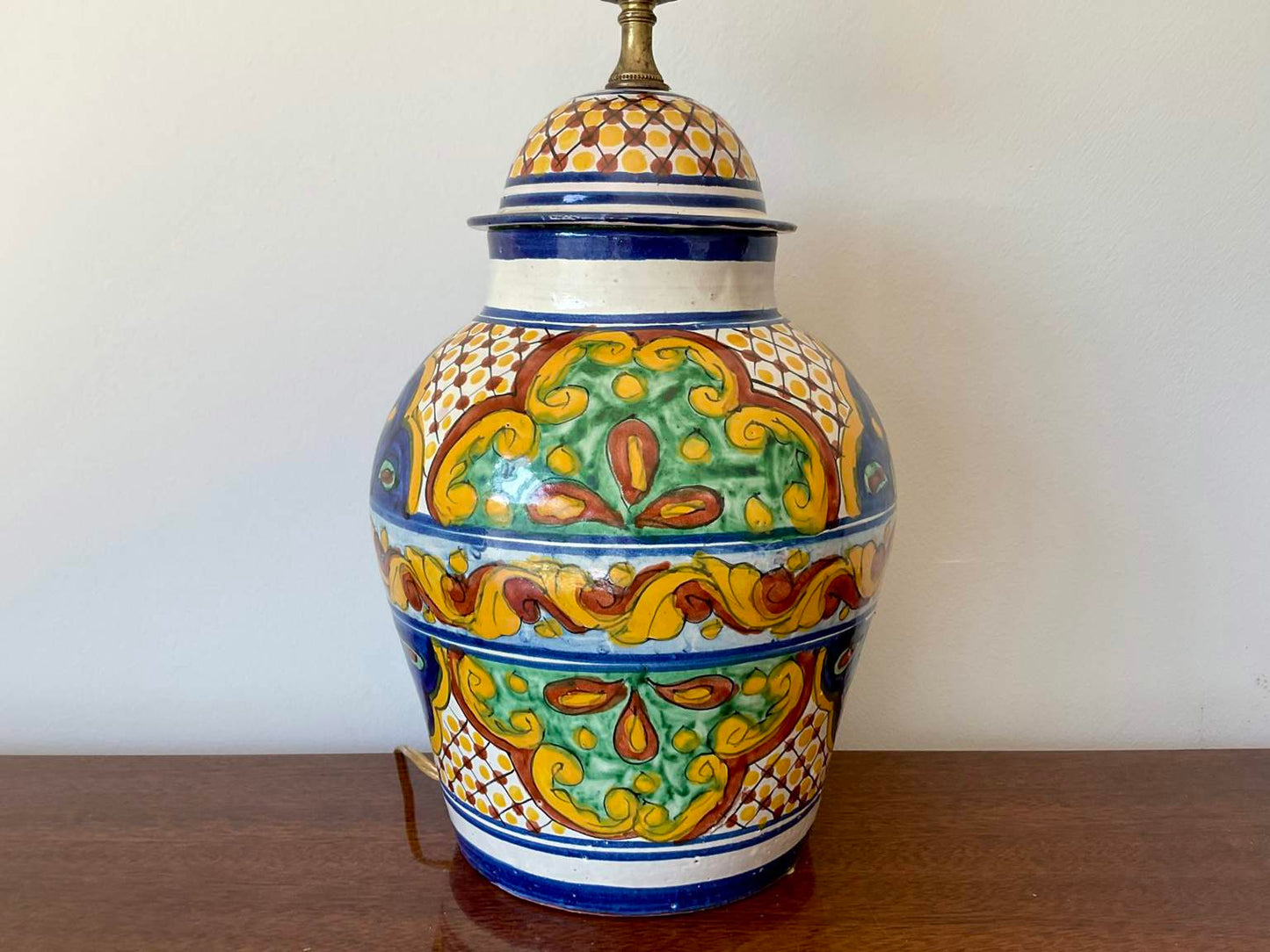 Stunning Tibor Mediano Lidded Jar Lamp