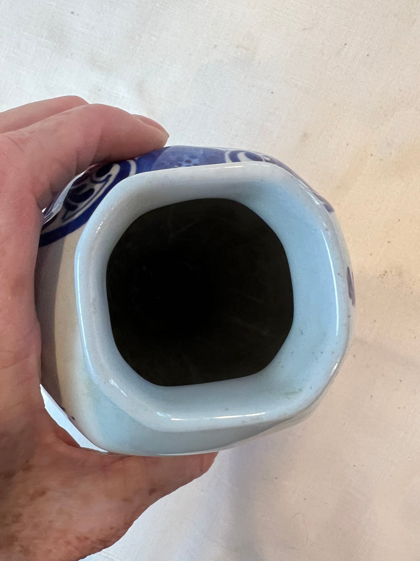 Delft Porcelain Garniture Vase - Signed On Base