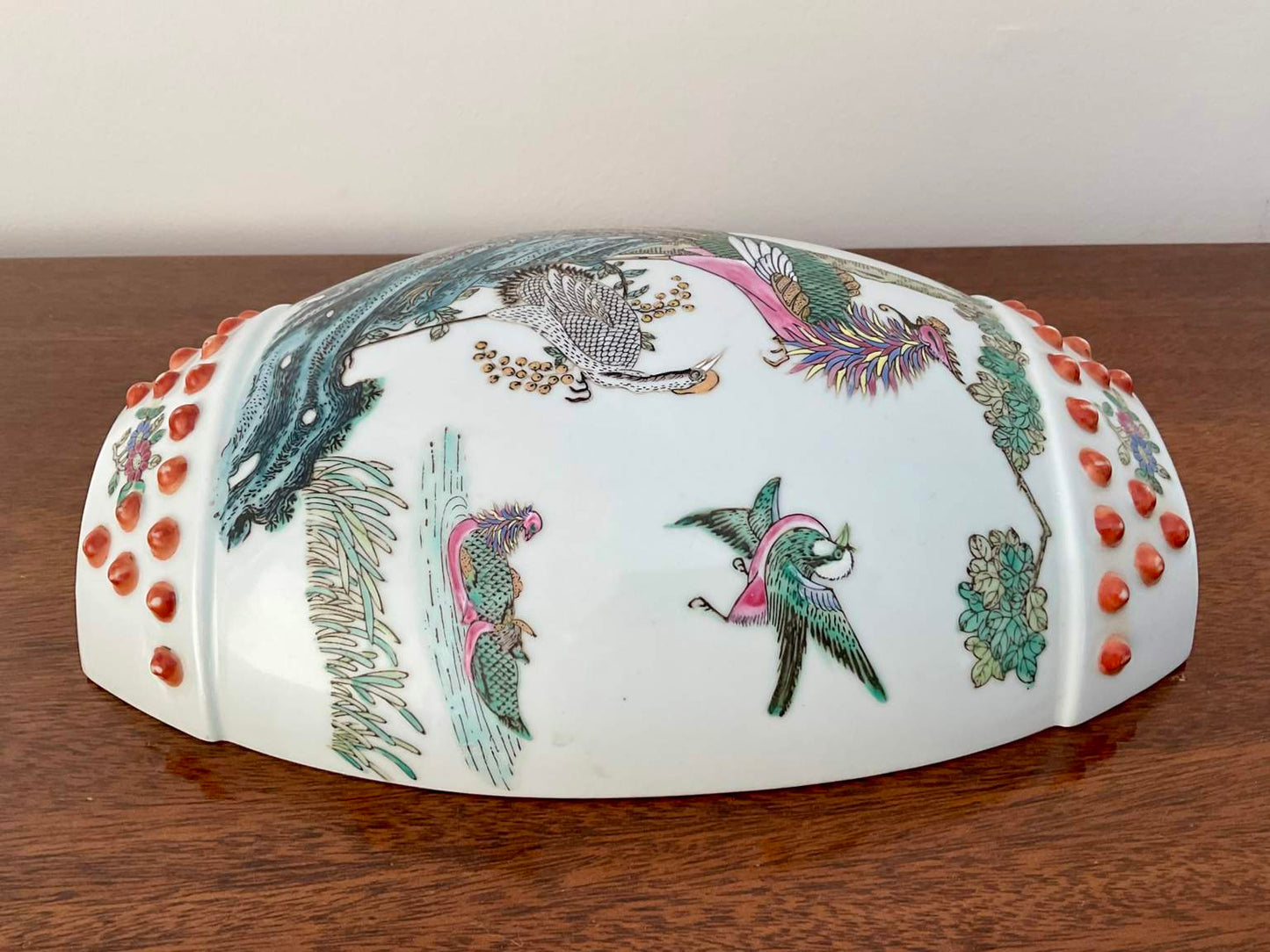 Vintage Chinese Porcelain Wall Planter