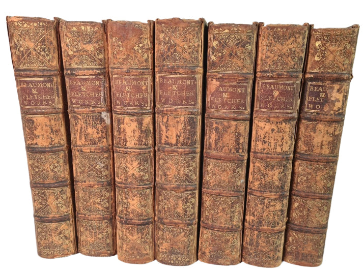 The Works Of Francis Beaumont And John Fletcher, 7 Volumes, Printed 1711.