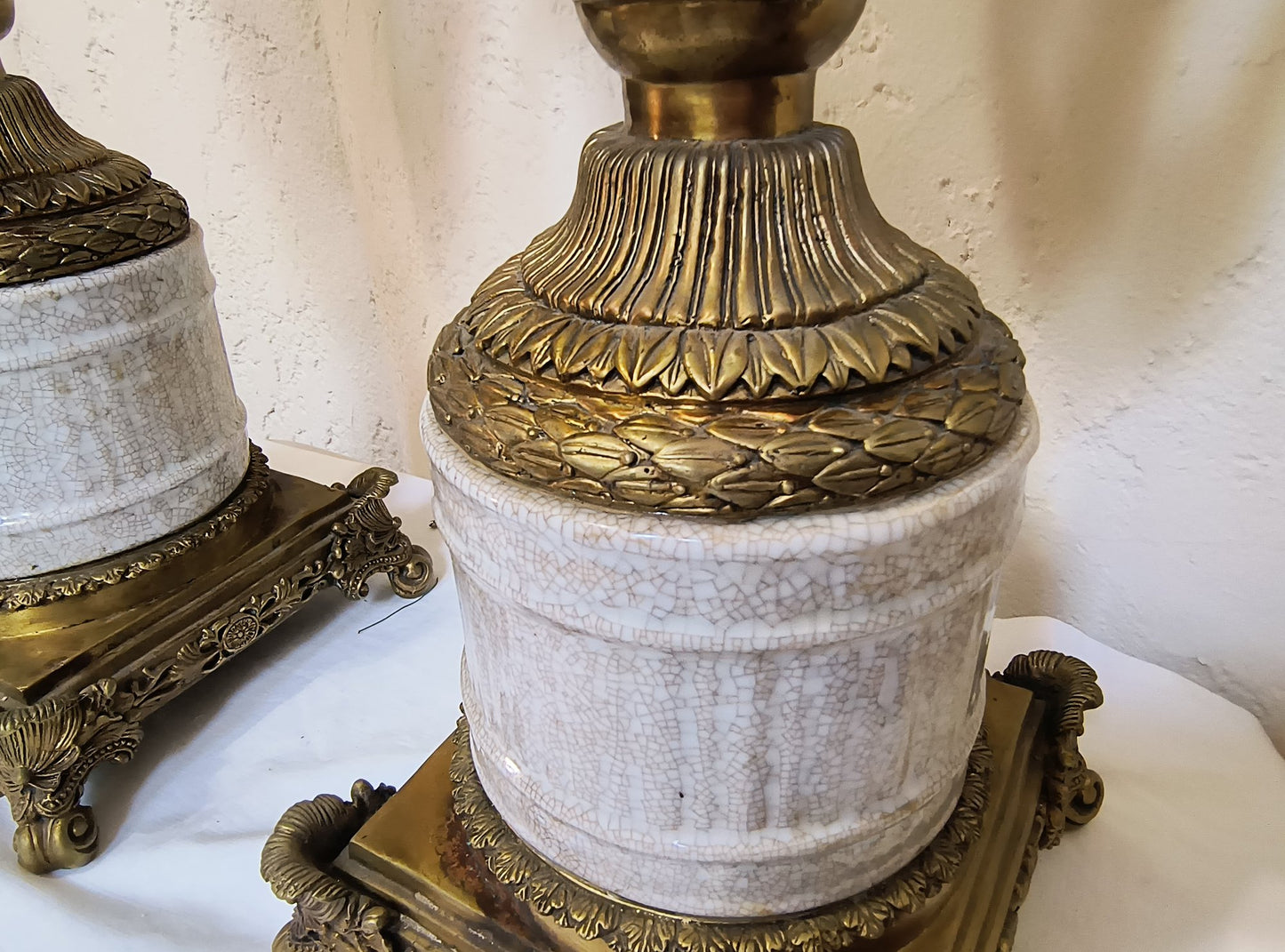 Pair Of Extraordinary Vintage Vases / Urns