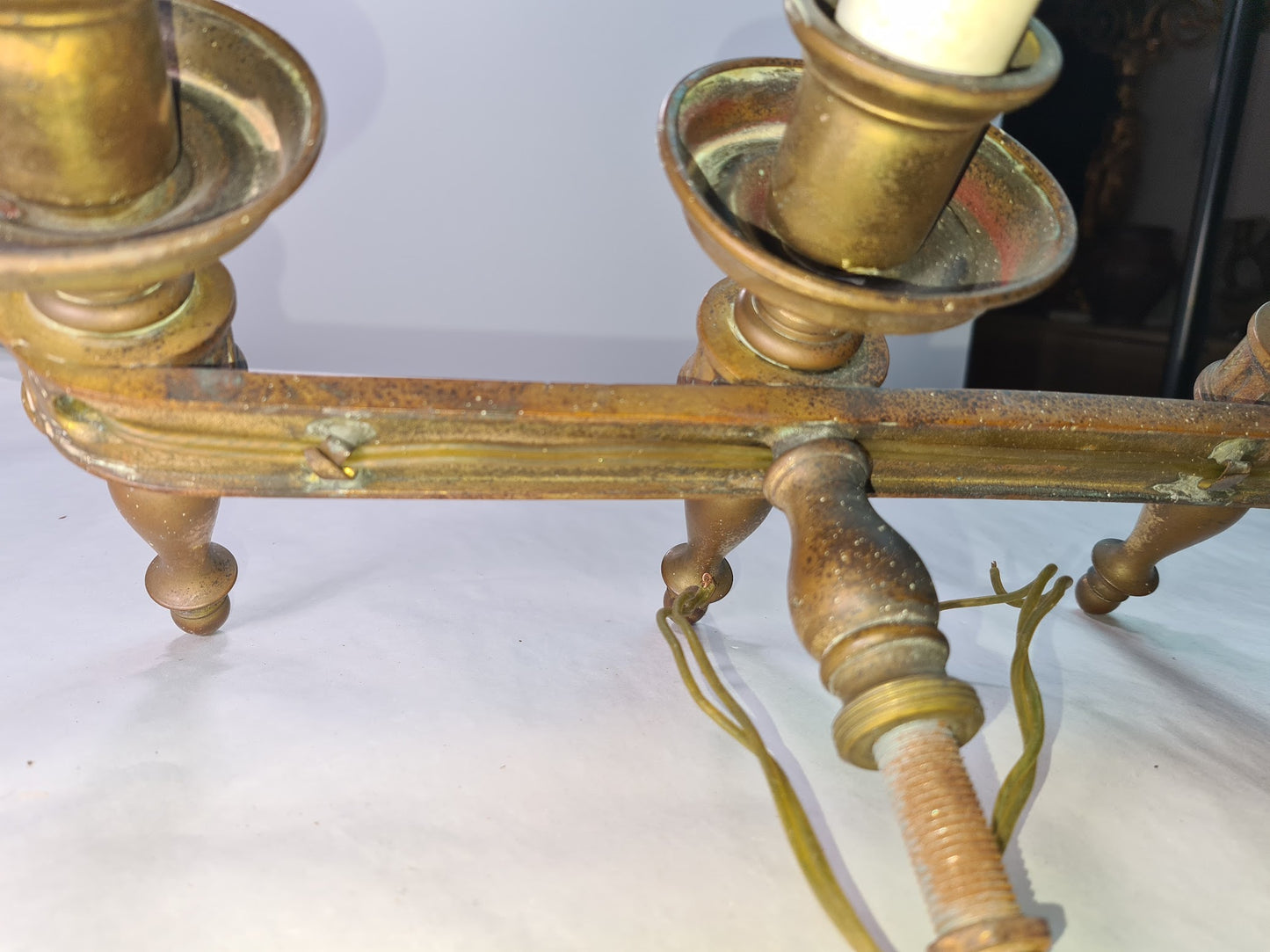 Really Very Antique Spanish 3 Light Wall Sconce