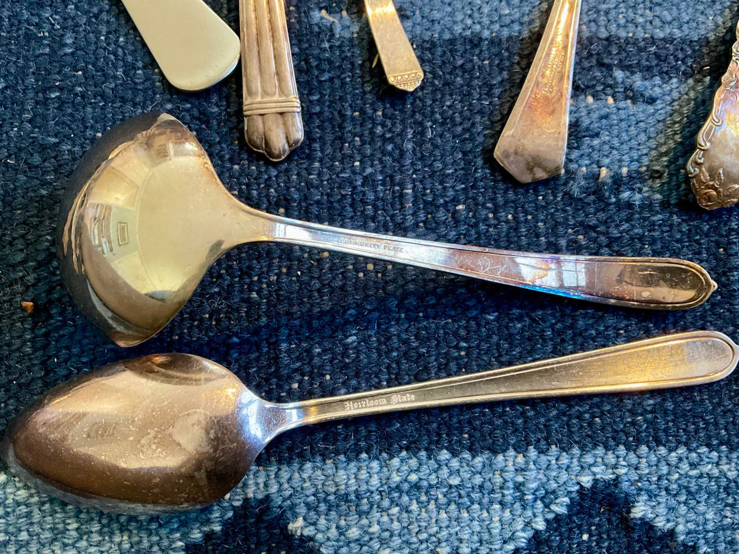 Assortment of Heirloom, Oneida W.M. Rogers, Silver Plate Silverware (88 Pieces