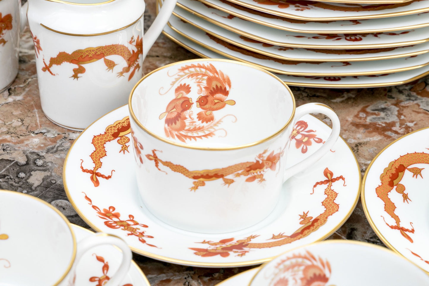 Raynaud French Limoges Porcelain Coffee Service