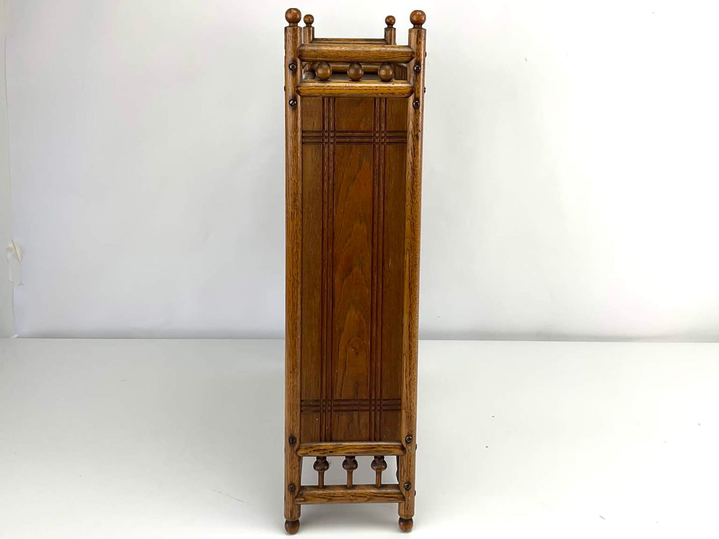 Vintage Oak Mirrored Vanity Cabinet