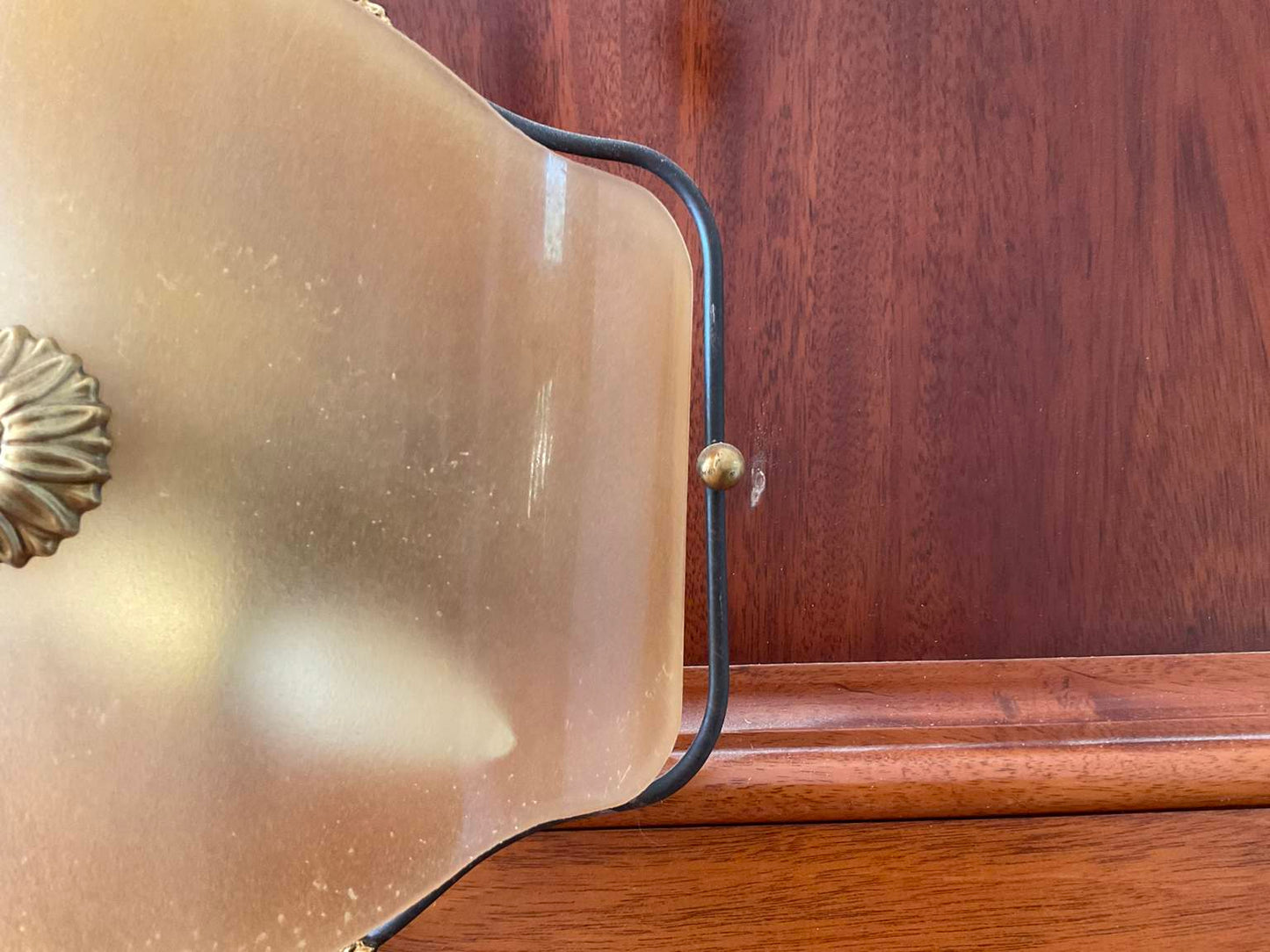 Exquisite Rare Pair of Venetian Glass and Amber Sconces (2 of 2)