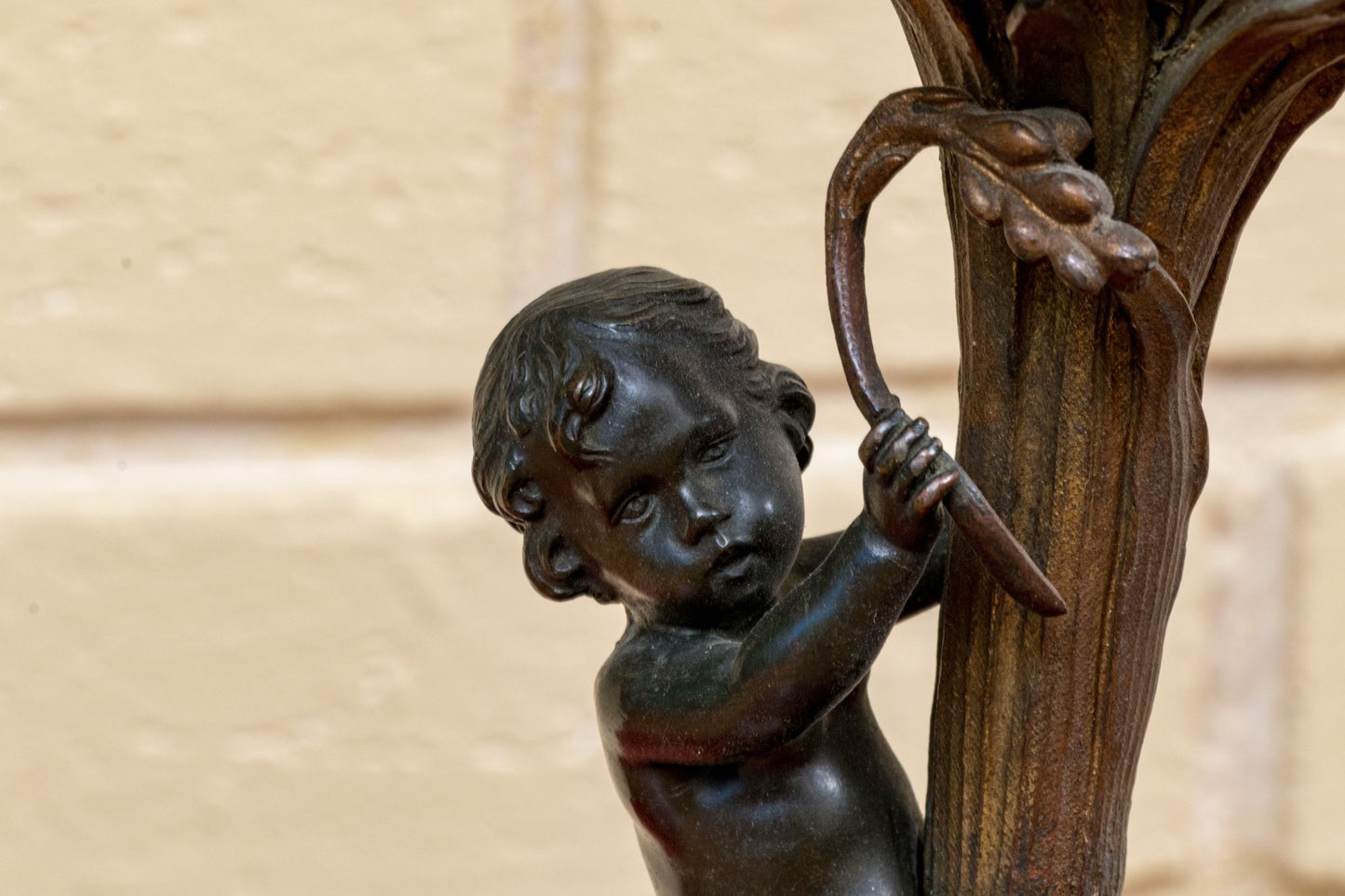 Art Nouveau Putti Table Lamp