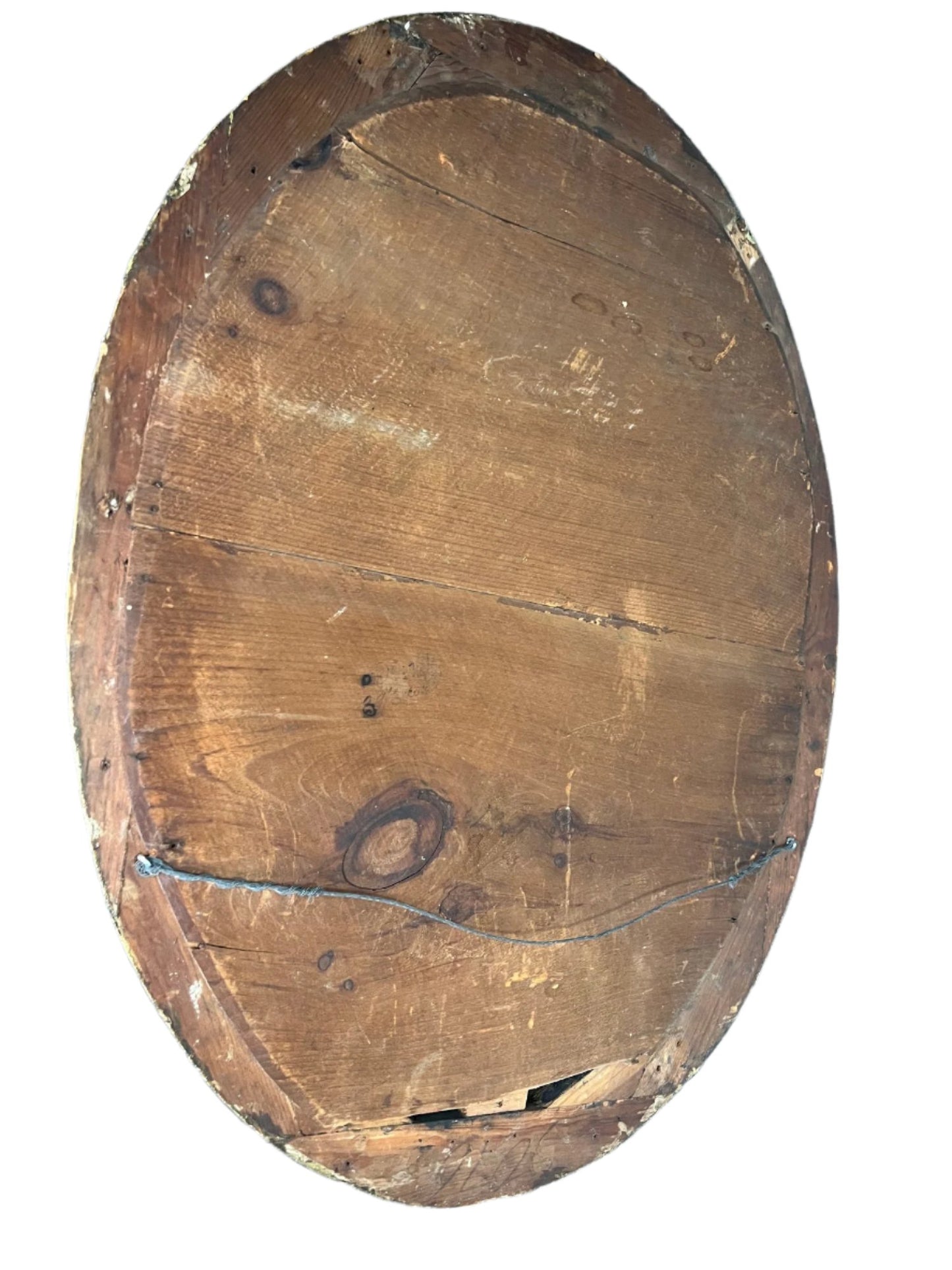 Antique Victorian Age Gilded Oval Mirror