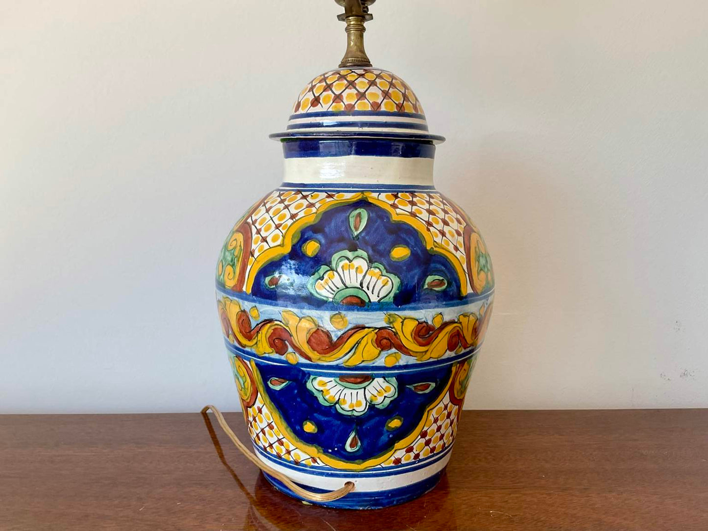 Stunning Tibor Mediano Lidded Jar Lamp