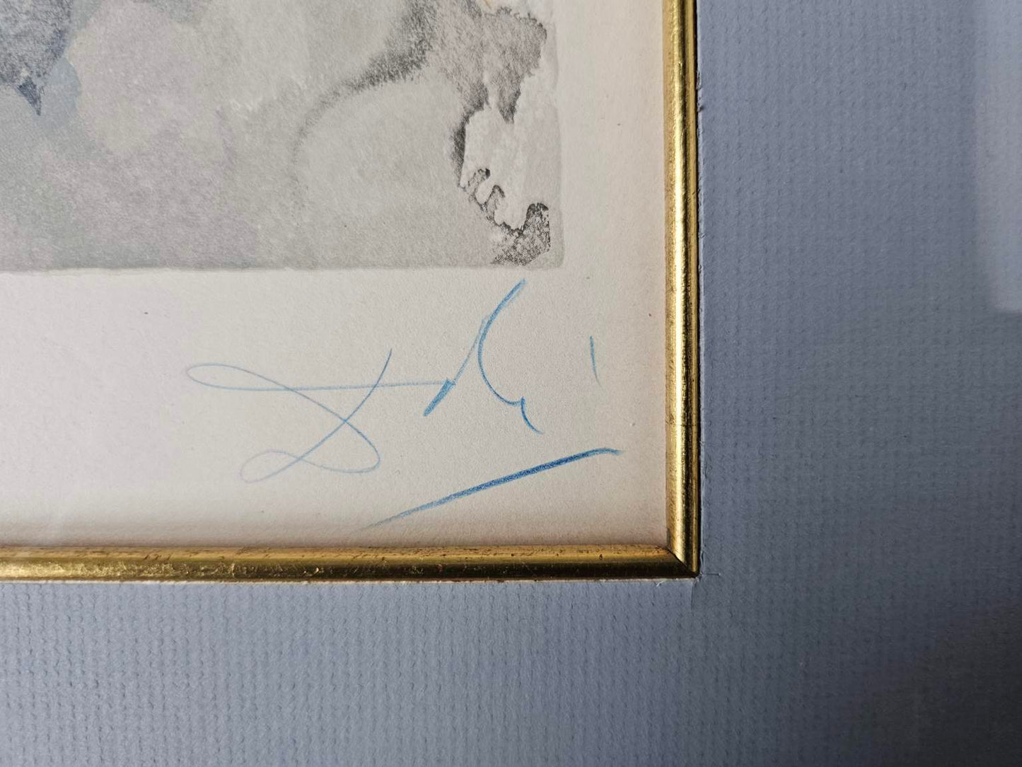 Original 1963 Pencil Signed Salvador Dali (Spain 1904-1989) 21/150 "Piccarda Donati" Woodcut Print
