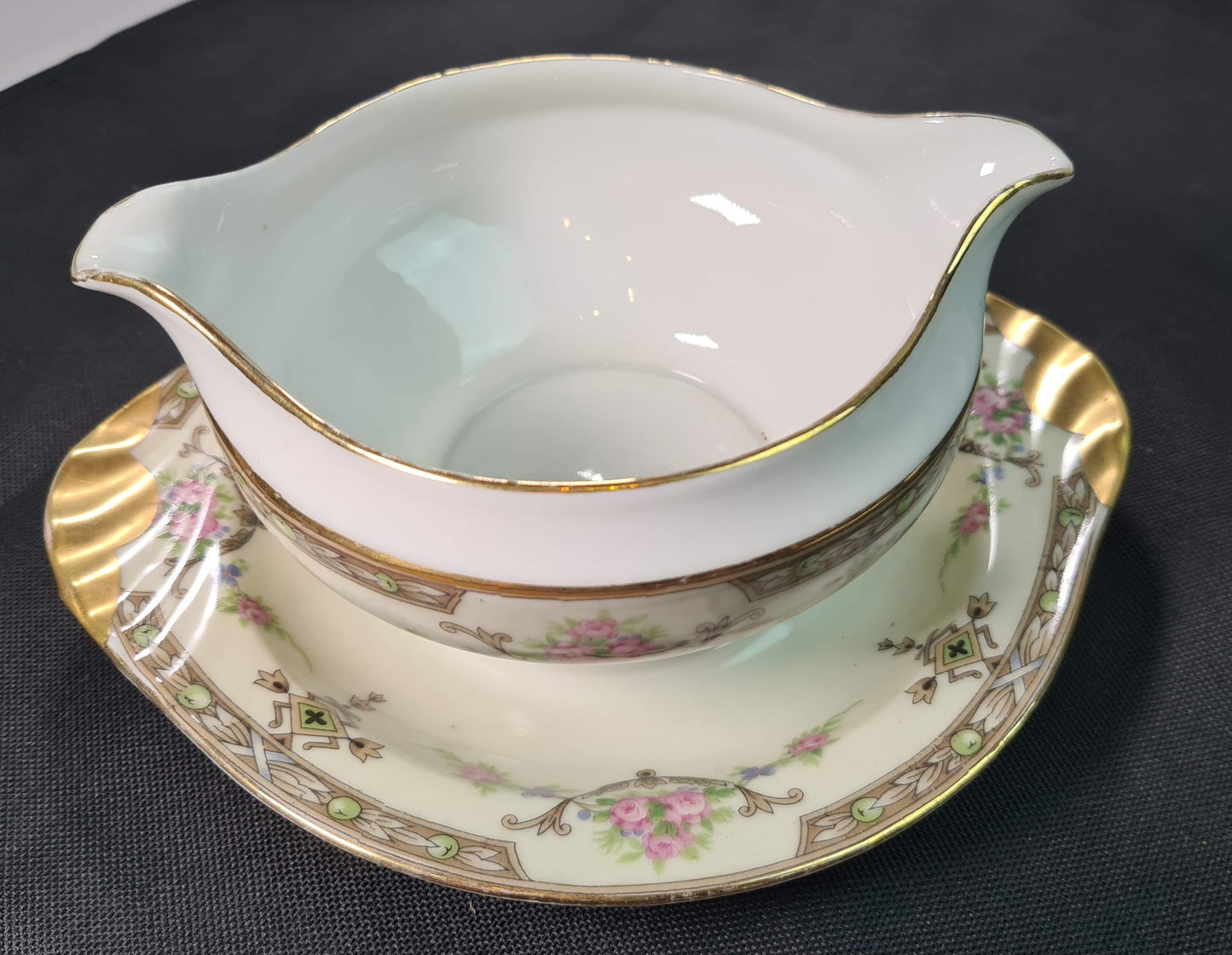 Lafayette Gravy Boat with Underplate, UC Limoges