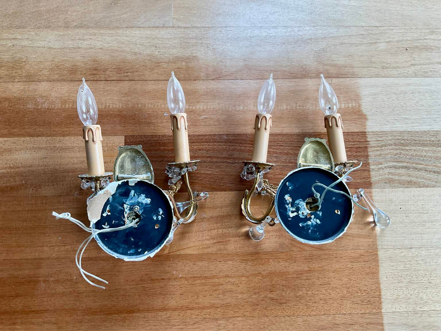Gorgeous Pair of Vintage Italian Sconces