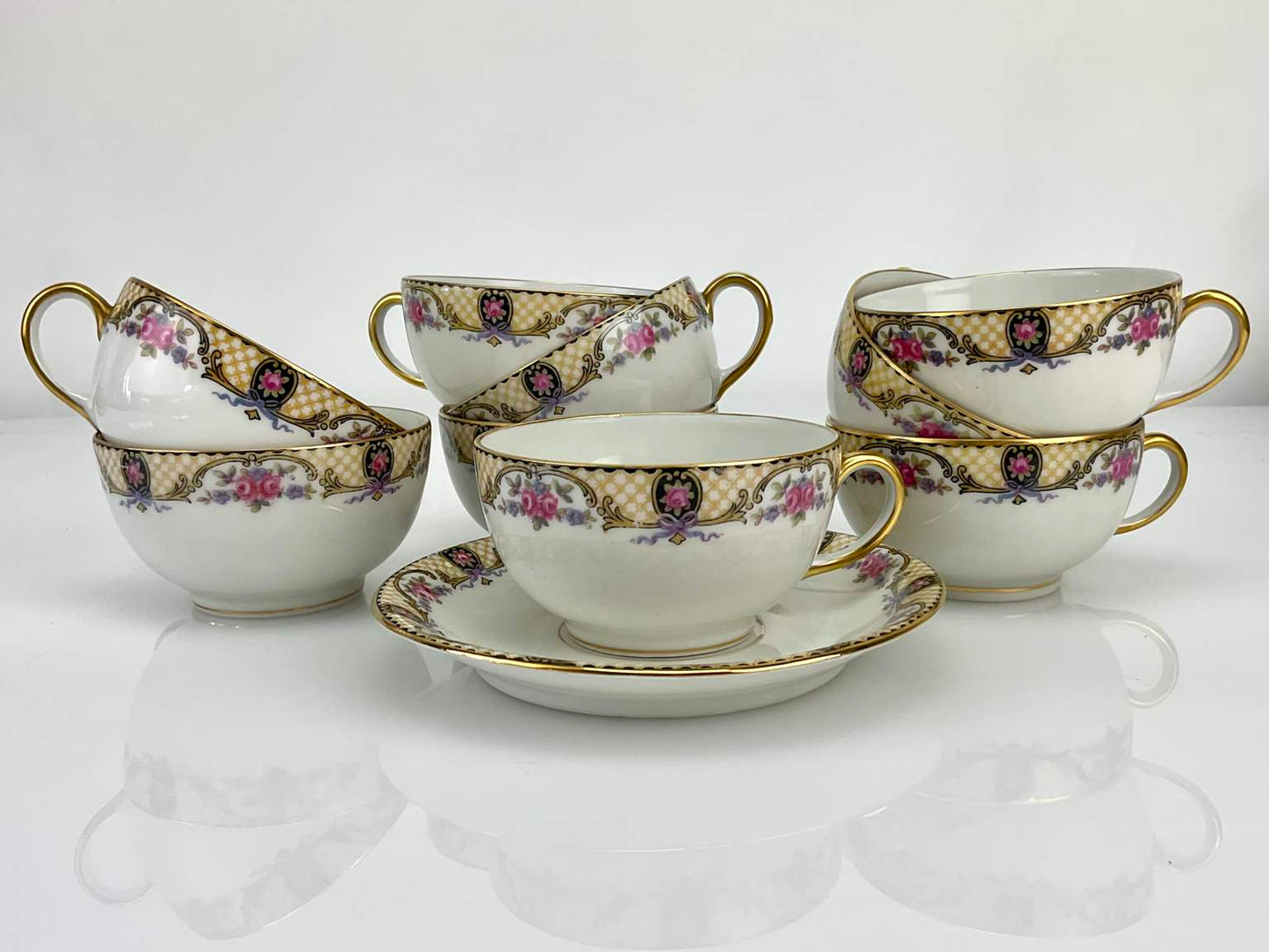 Antique Jean Pouyat Limoges China - 21 Pieces