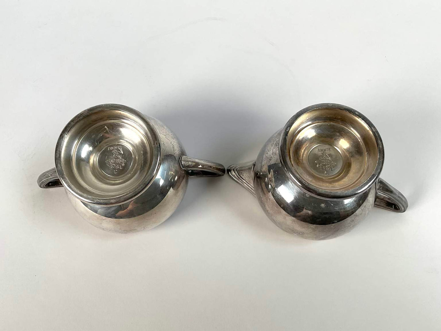 Vintage Weidlich Brothers Silver Plate Creamer and Sugar