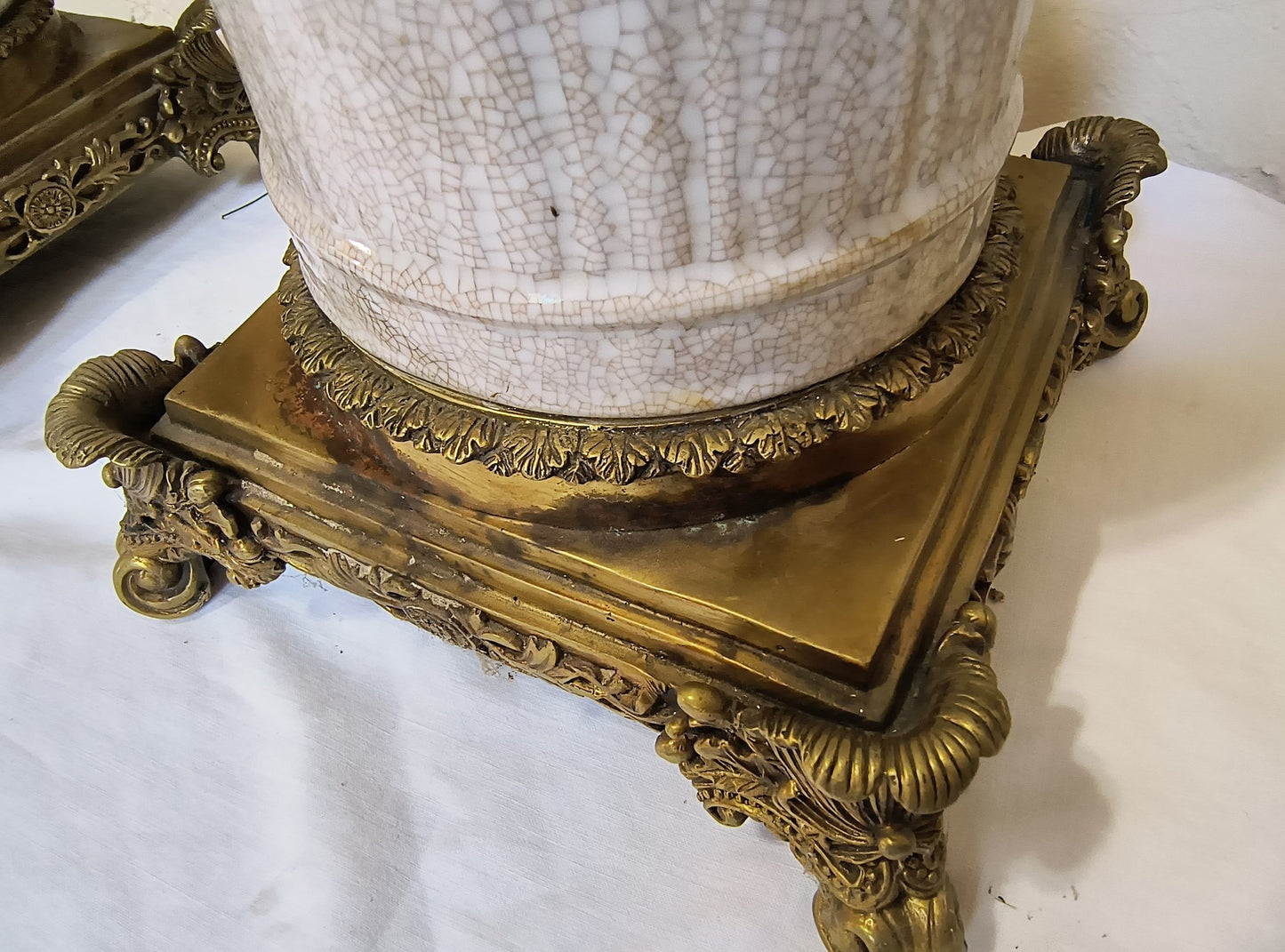 Pair Of Extraordinary Vintage Vases / Urns