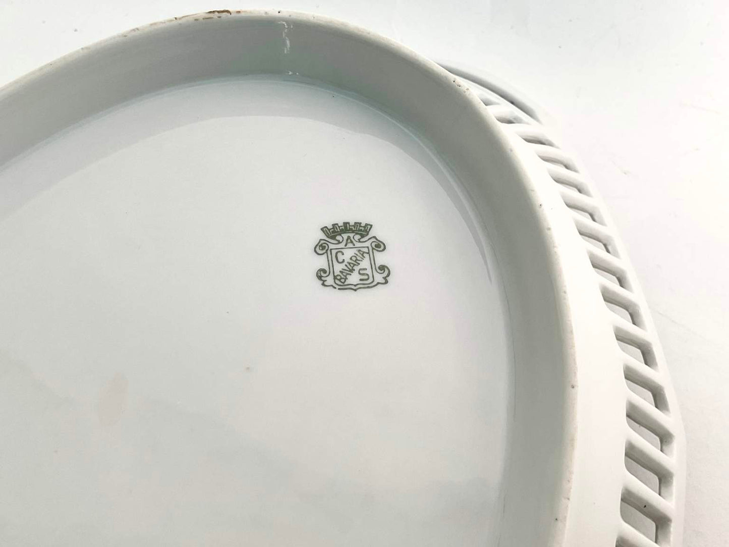 Bavaria Blue & White Reticulated Dishes, 7 Pc